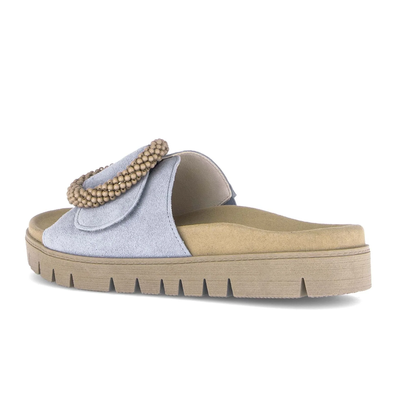 Gabor 745 Beaded Ring Slide (Women) - Dreamvelour/Sky - Image 3