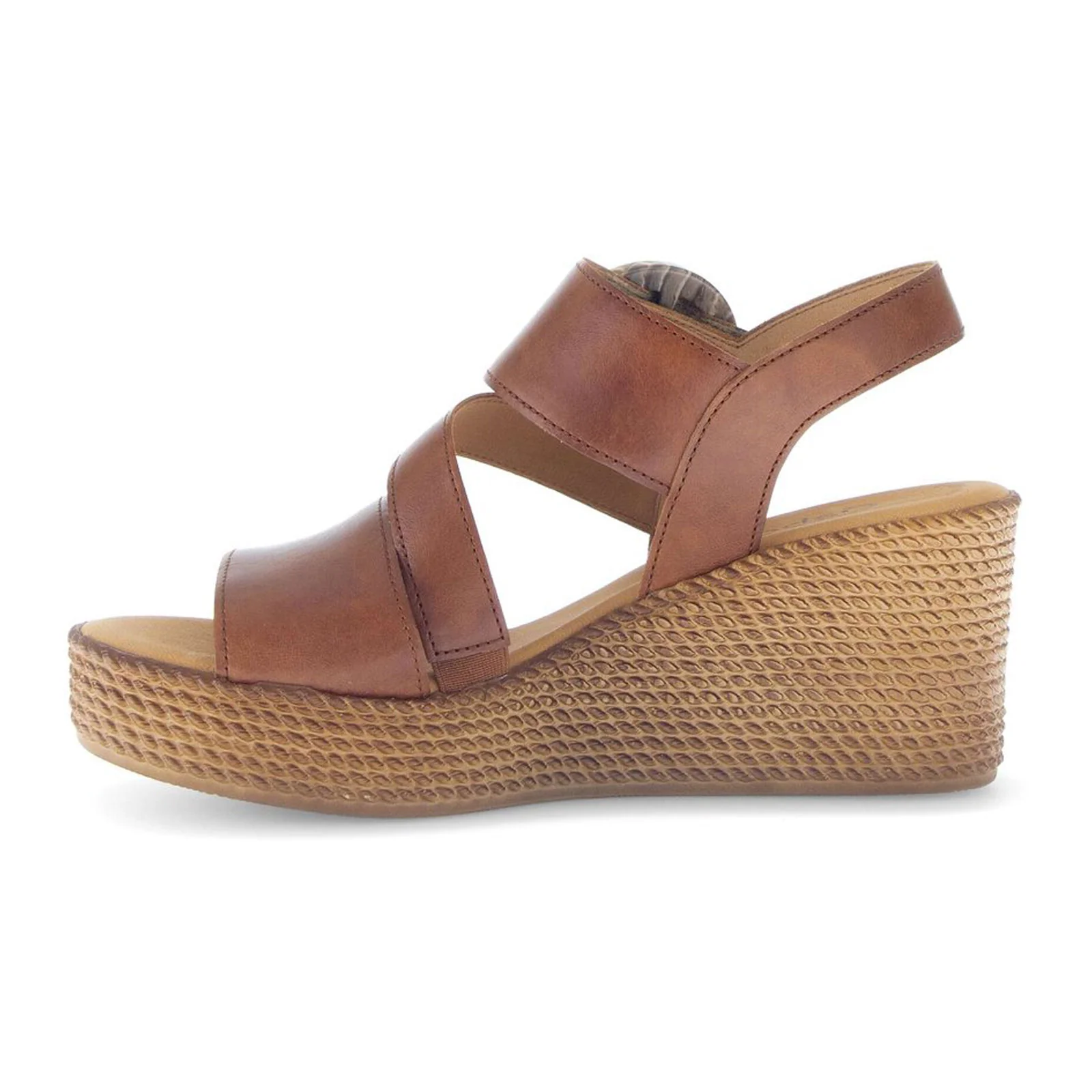 Gabor 770 Braided Wedge Sandal (Women) - Cuoio/Camel - Image 2