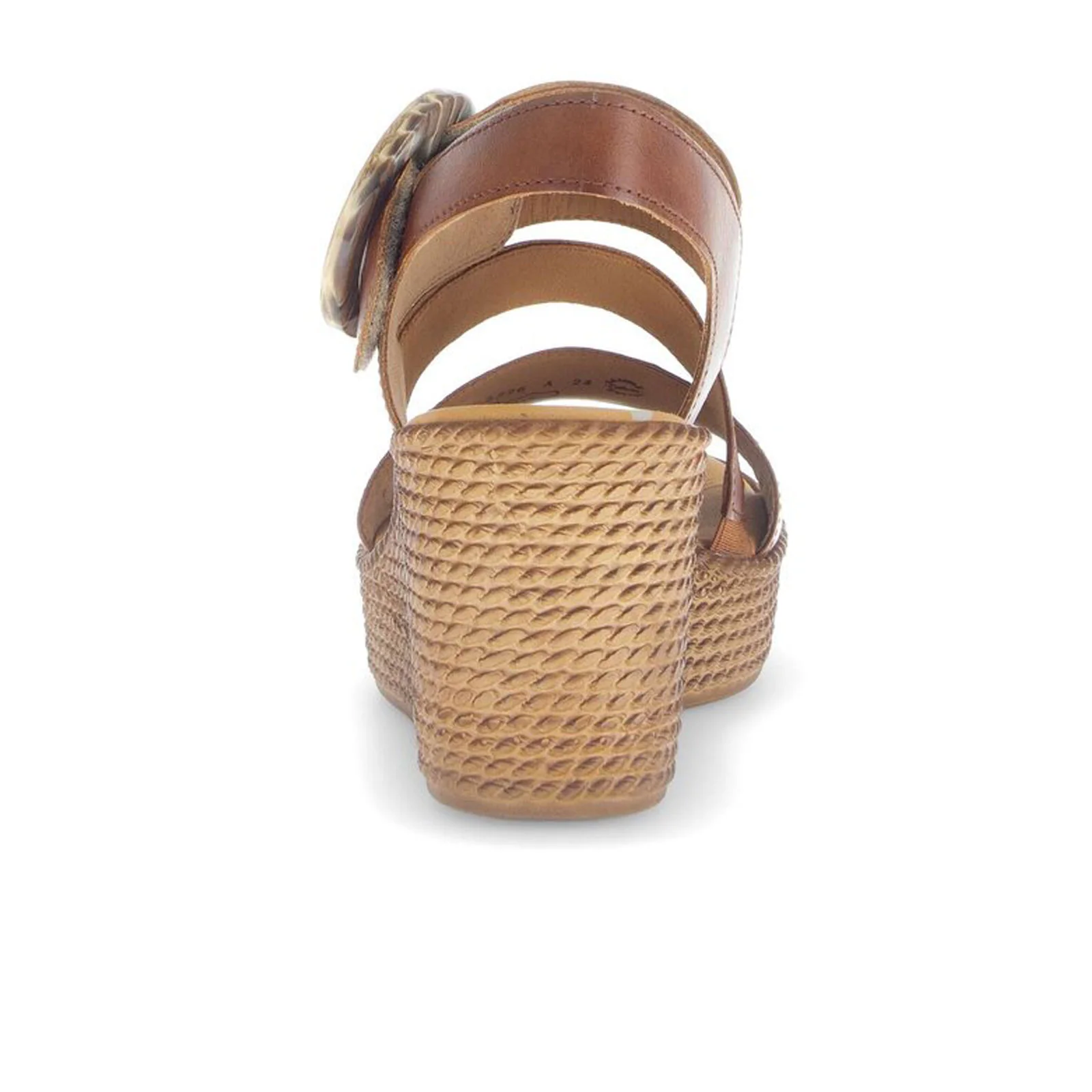 Gabor 770 Braided Wedge Sandal (Women) - Cuoio/Camel - Image 4