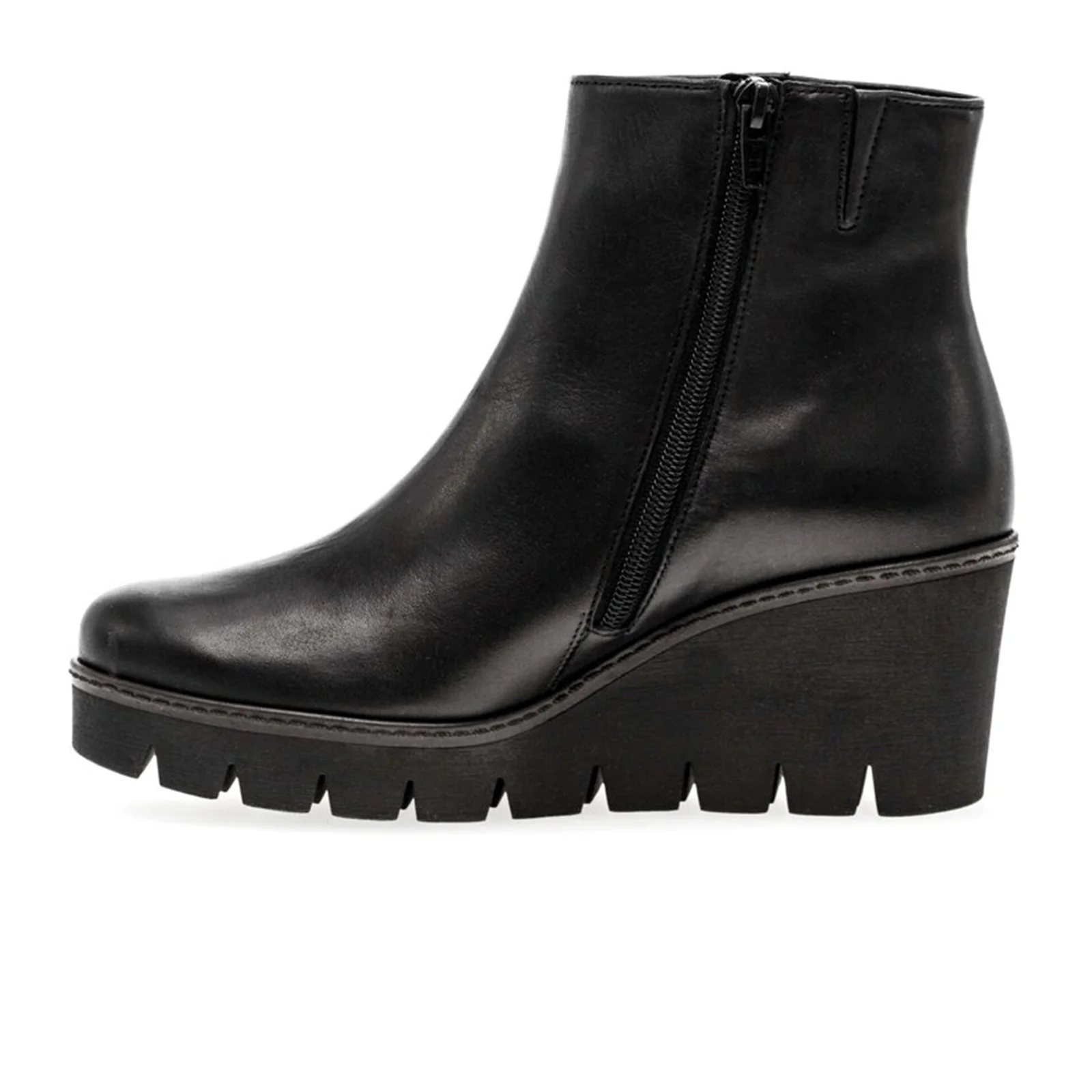 Gabor 780 Wedge Boot (Women) - Schwarz Leather - Image 2