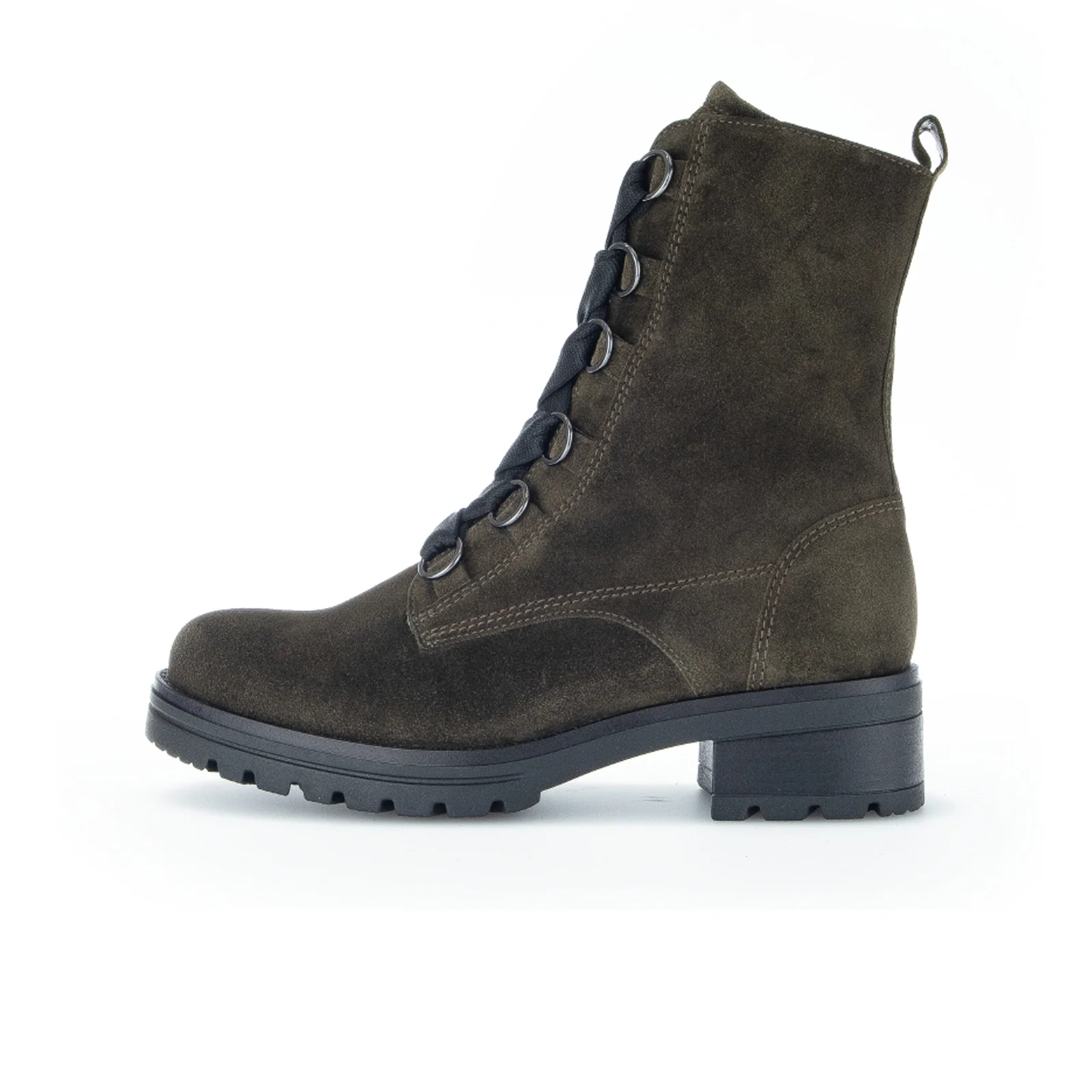Gabor 784 Lug Sole Combat Boot (Women) - Bosco Green Olive - Image 2