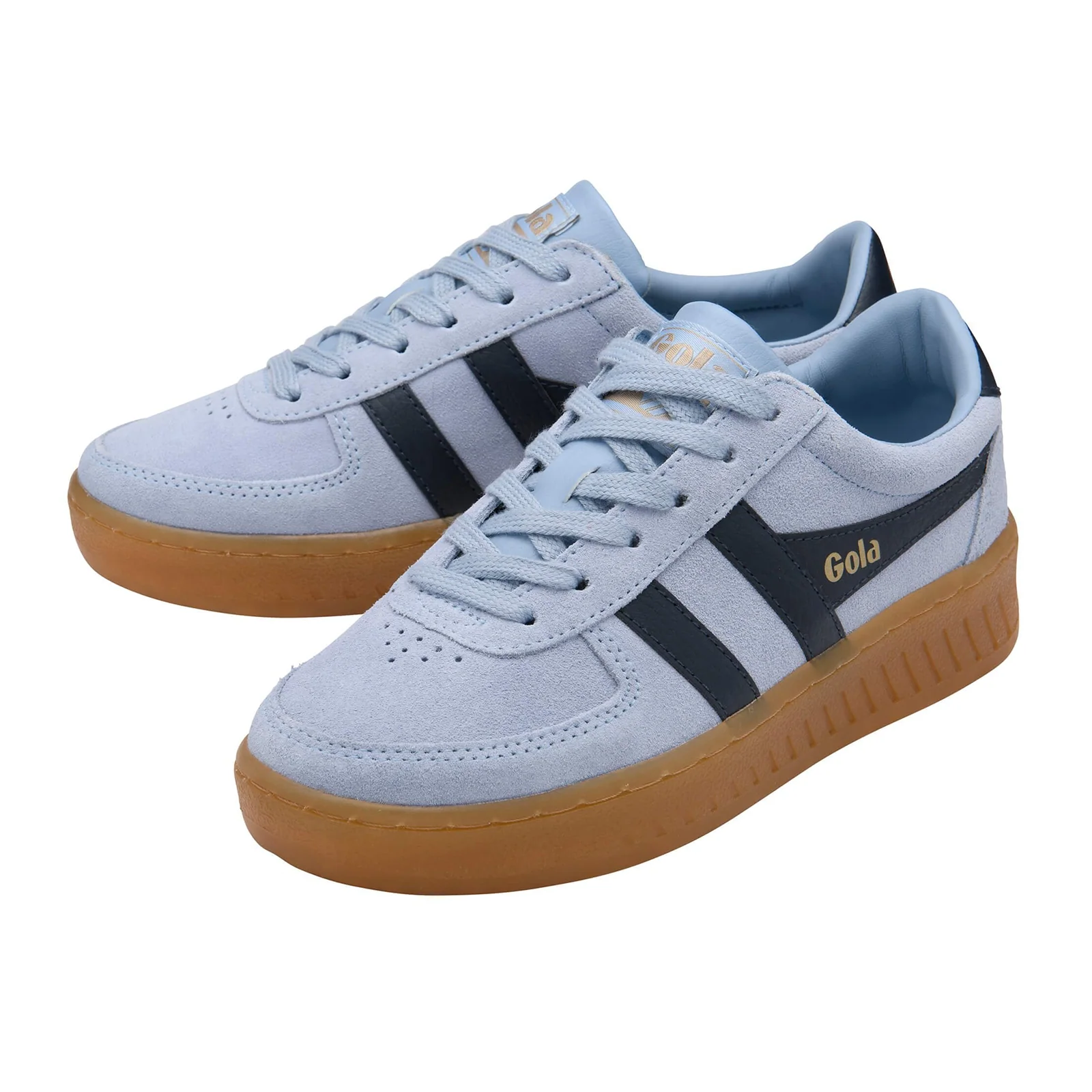 Gola Grandslam Suede Sneaker (Women) - Air/Navy/Gum - Image 3