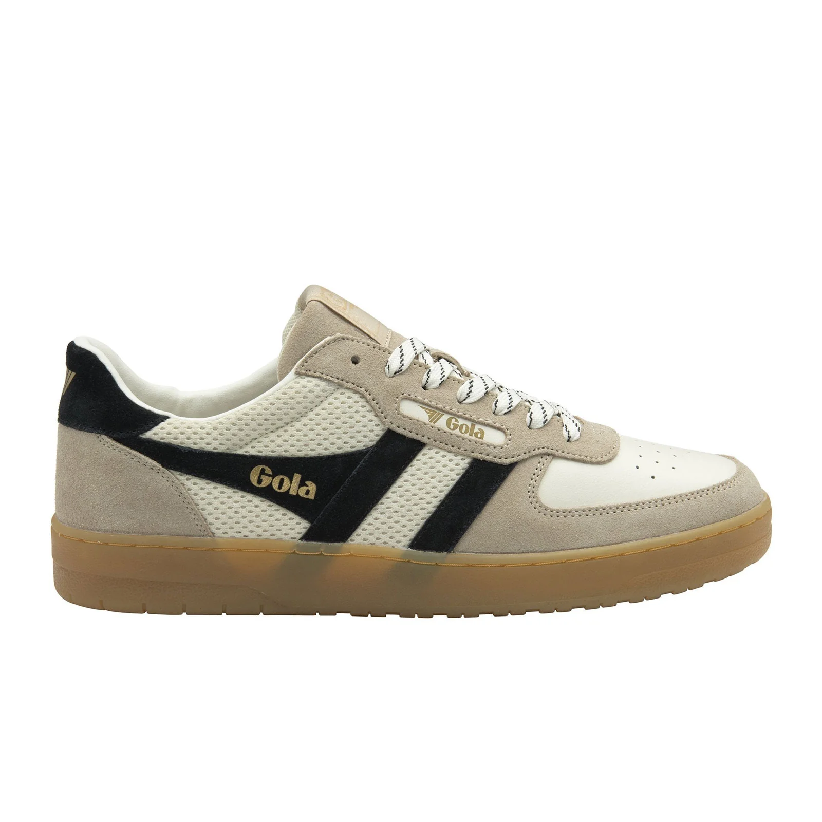 Gola Hawk '83 Sneaker (Men) - Off White/Bone/Black/Gum