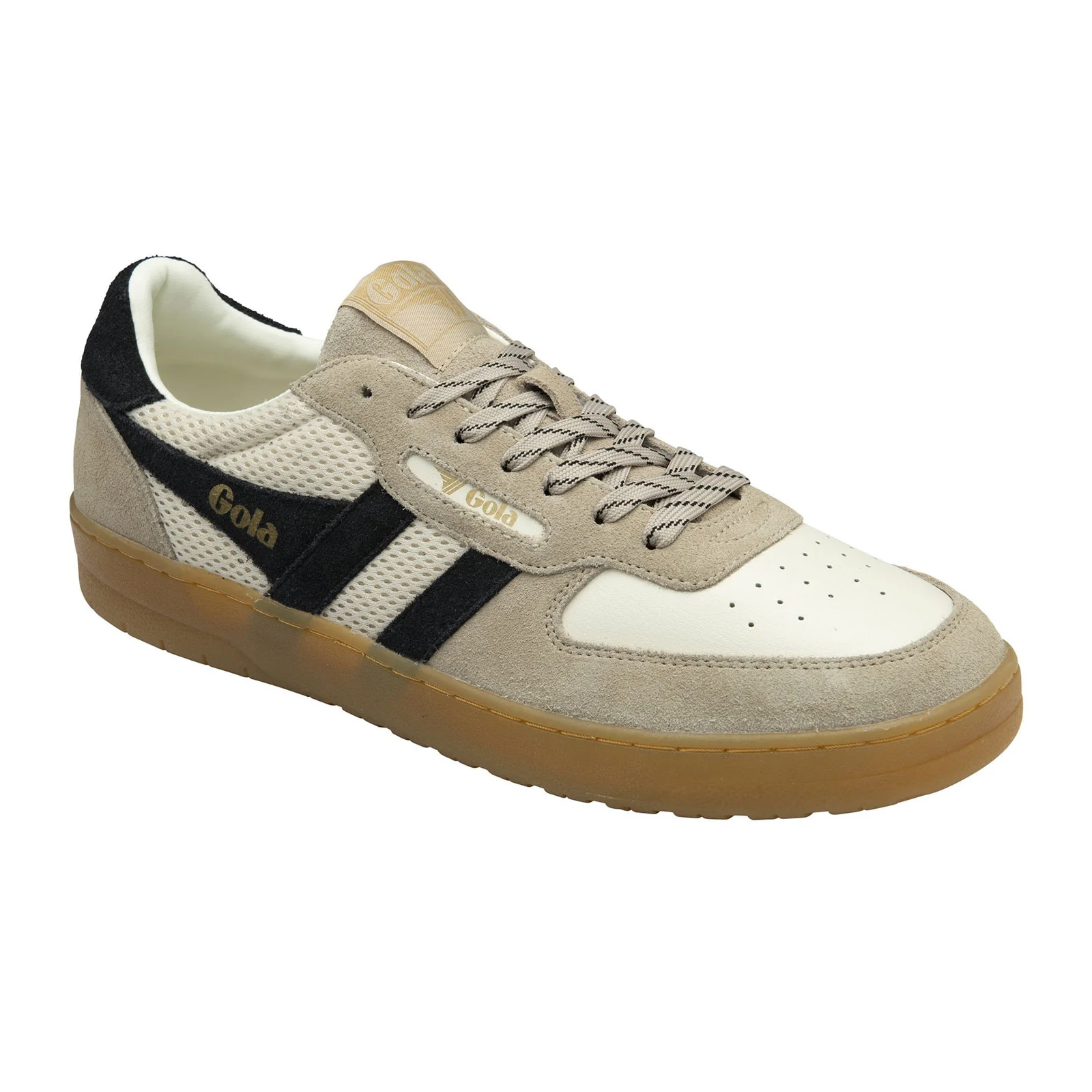 Gola Hawk '83 Sneaker (Men) - Off White/Bone/Black/Gum - Image 2