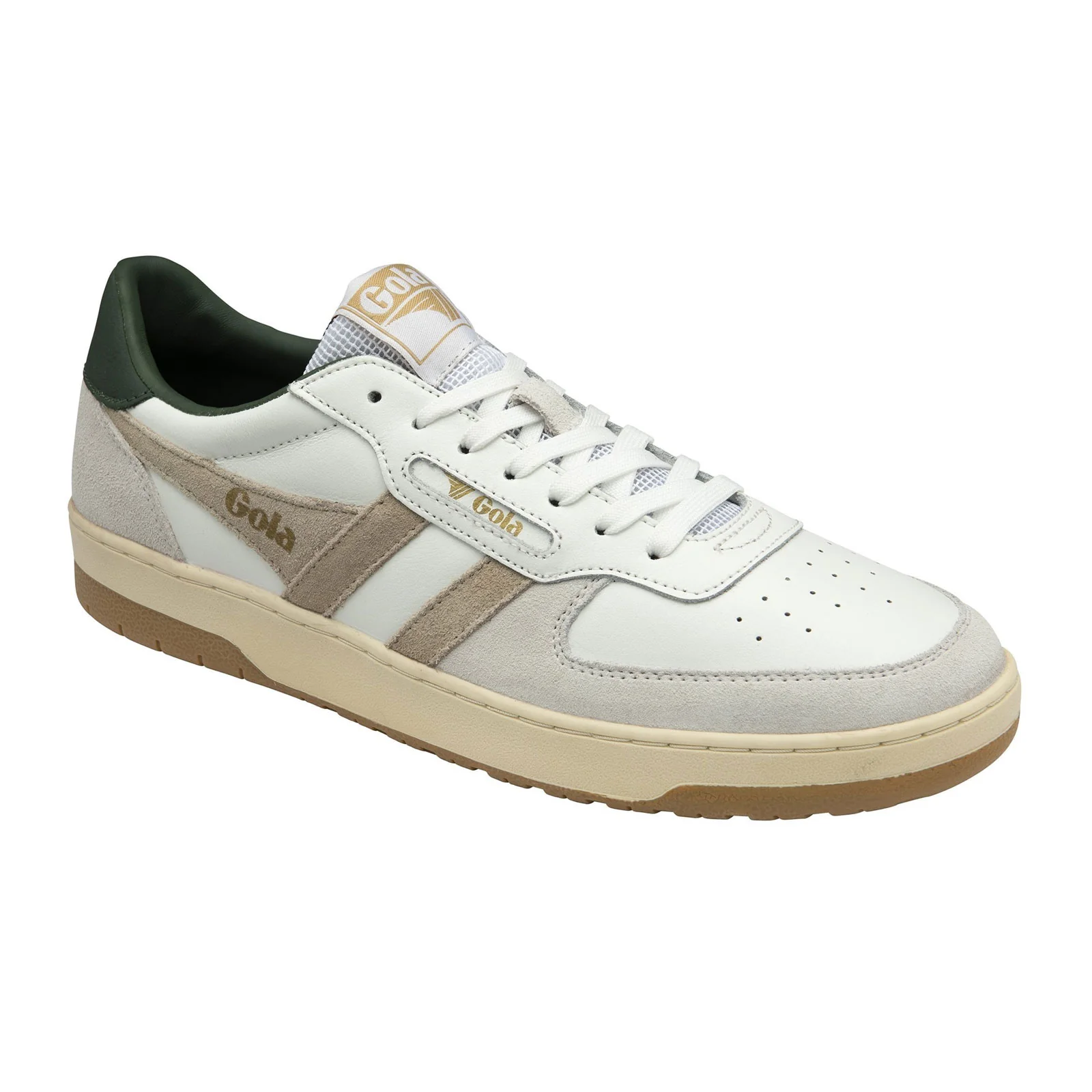 Gola Hawk Sneaker (Men) - White/Bone/Dark Khaki - Image 3