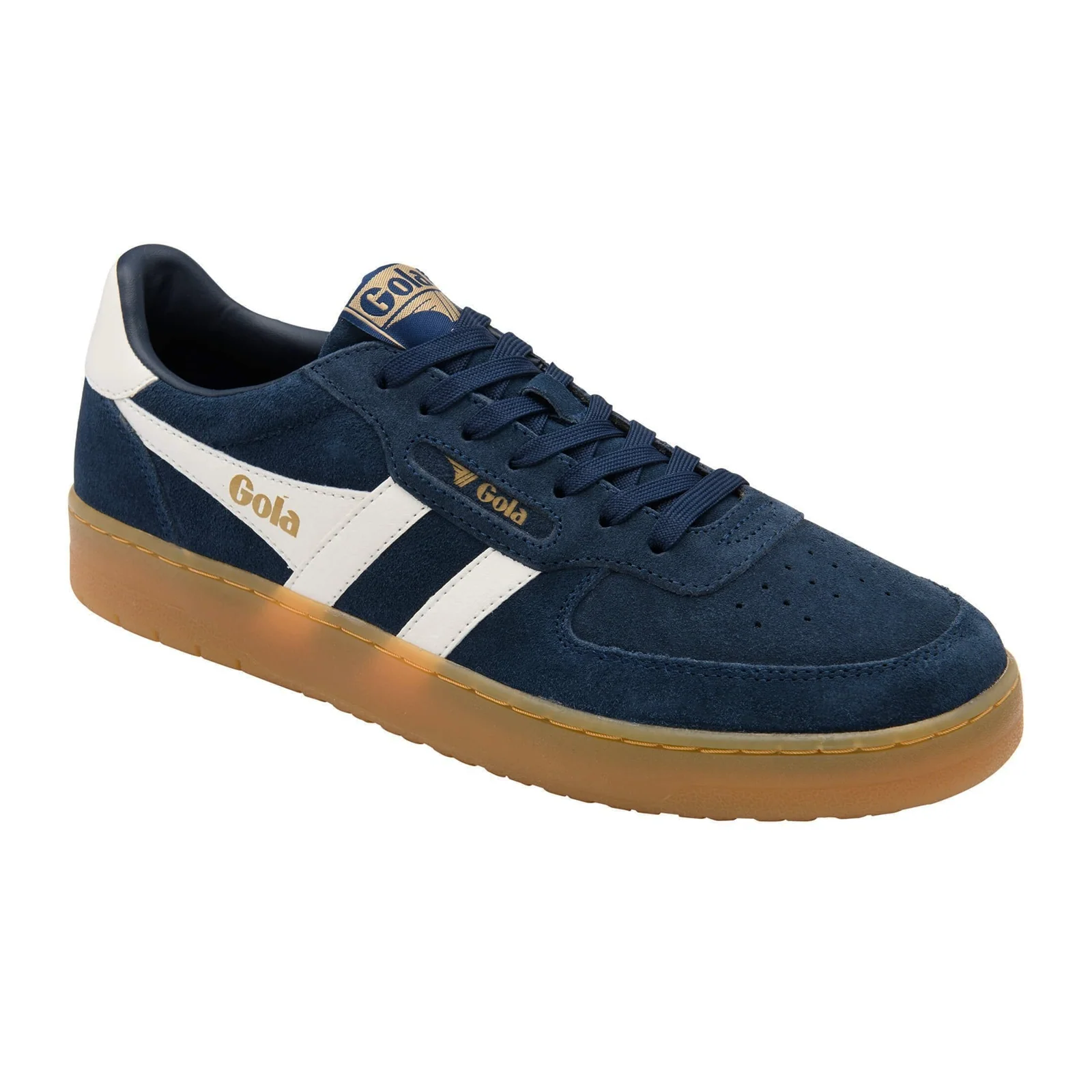 Gola Hawk Suede '86 Sneaker (Men) - Navy/Off White/Gum - Image 2