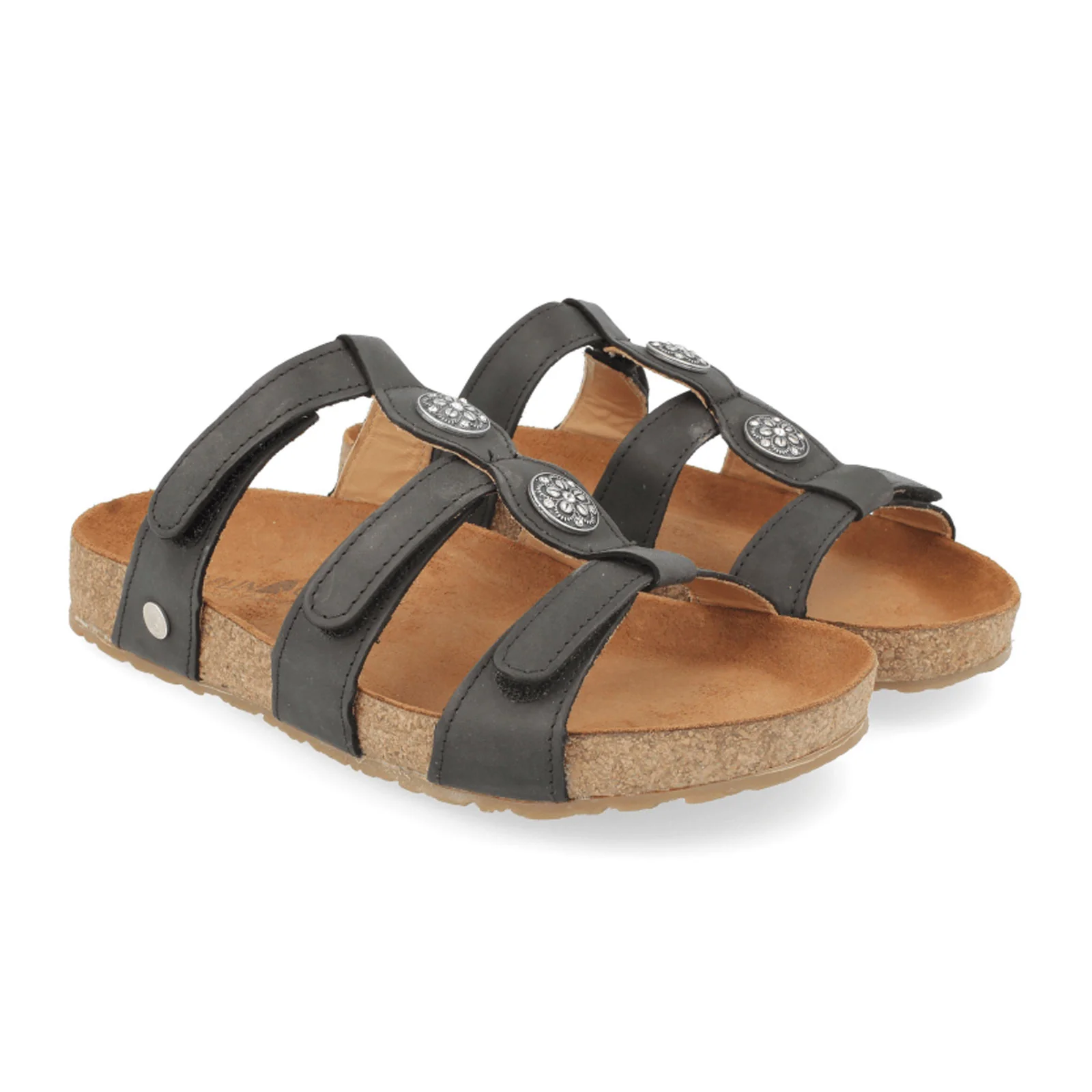Haflinger Alice Slide Sandal (Women) - Black - Image 2