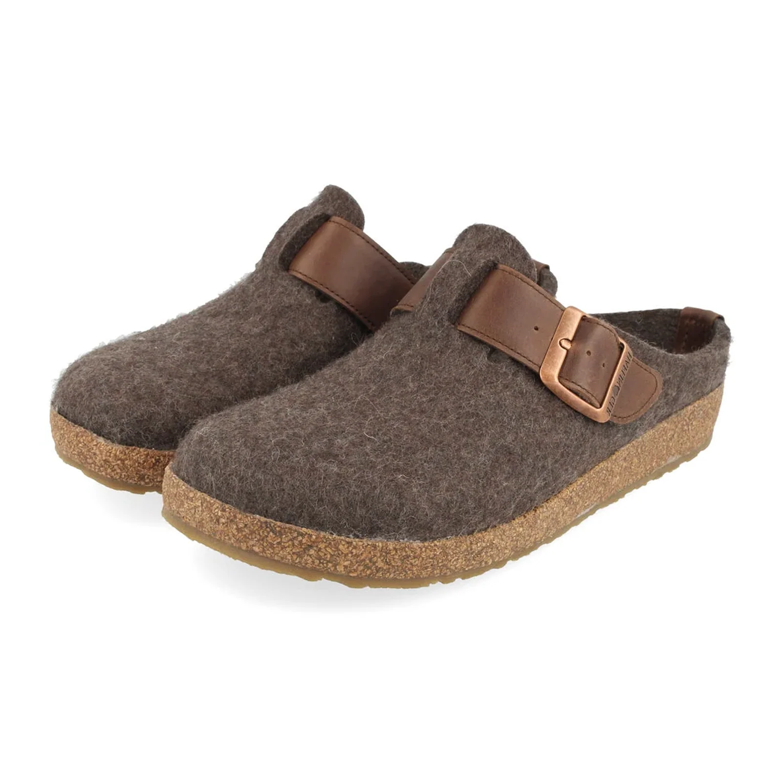 Haflinger Buckle Clog (Unisex) - Smokey Brown - Image 2