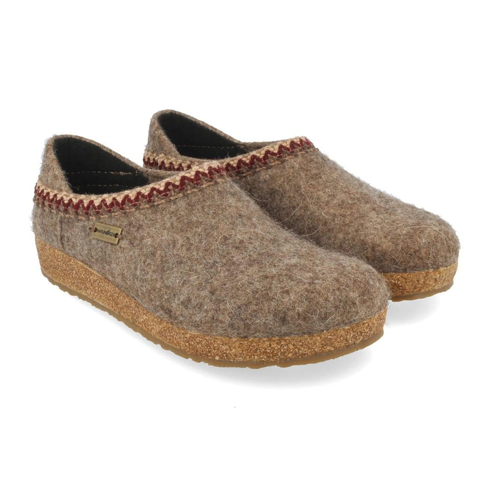Haflinger GZH Zig Zag Clog (Unisex) - Beige