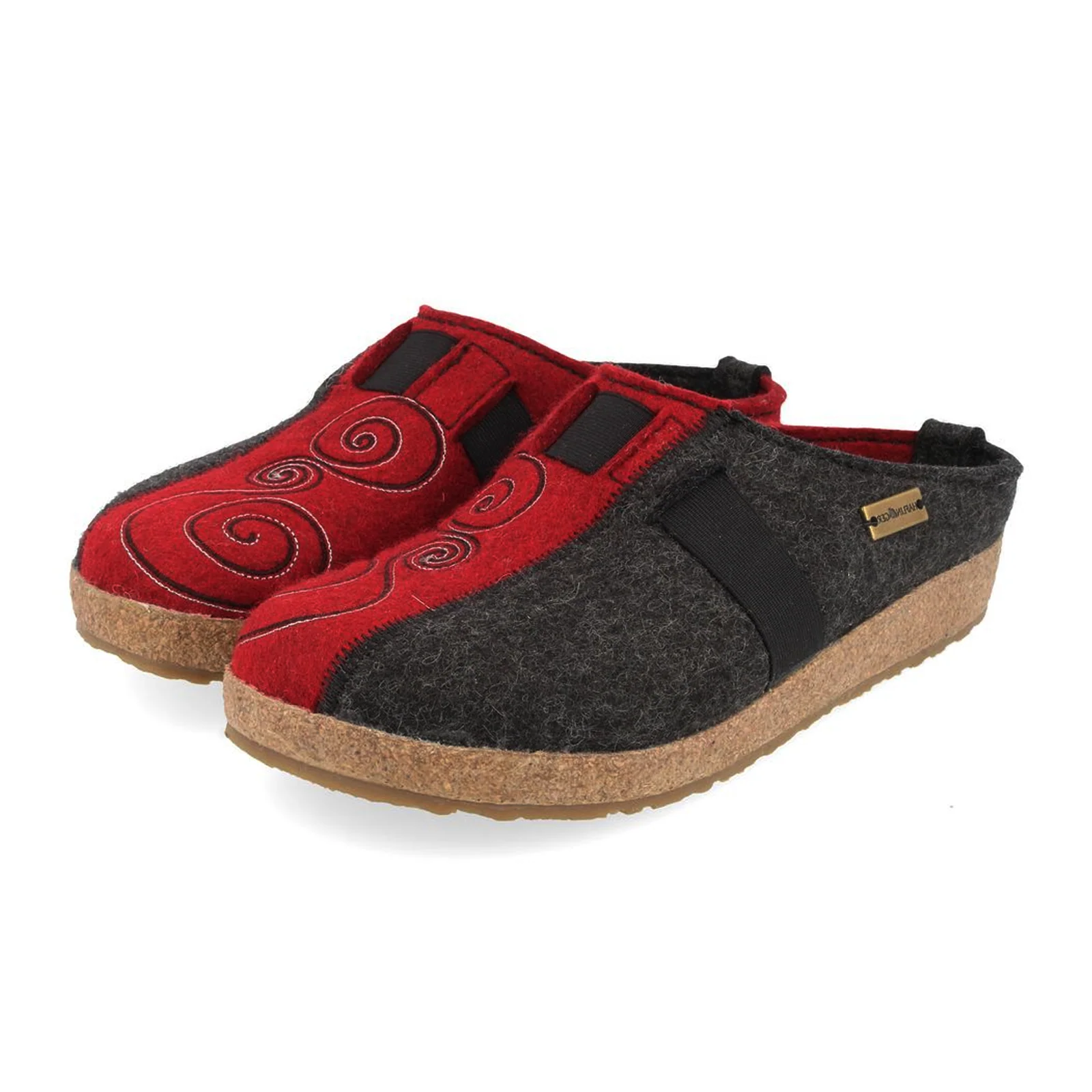Haflinger Magic Clog (Women) - Charcoal/Chili - Image 2
