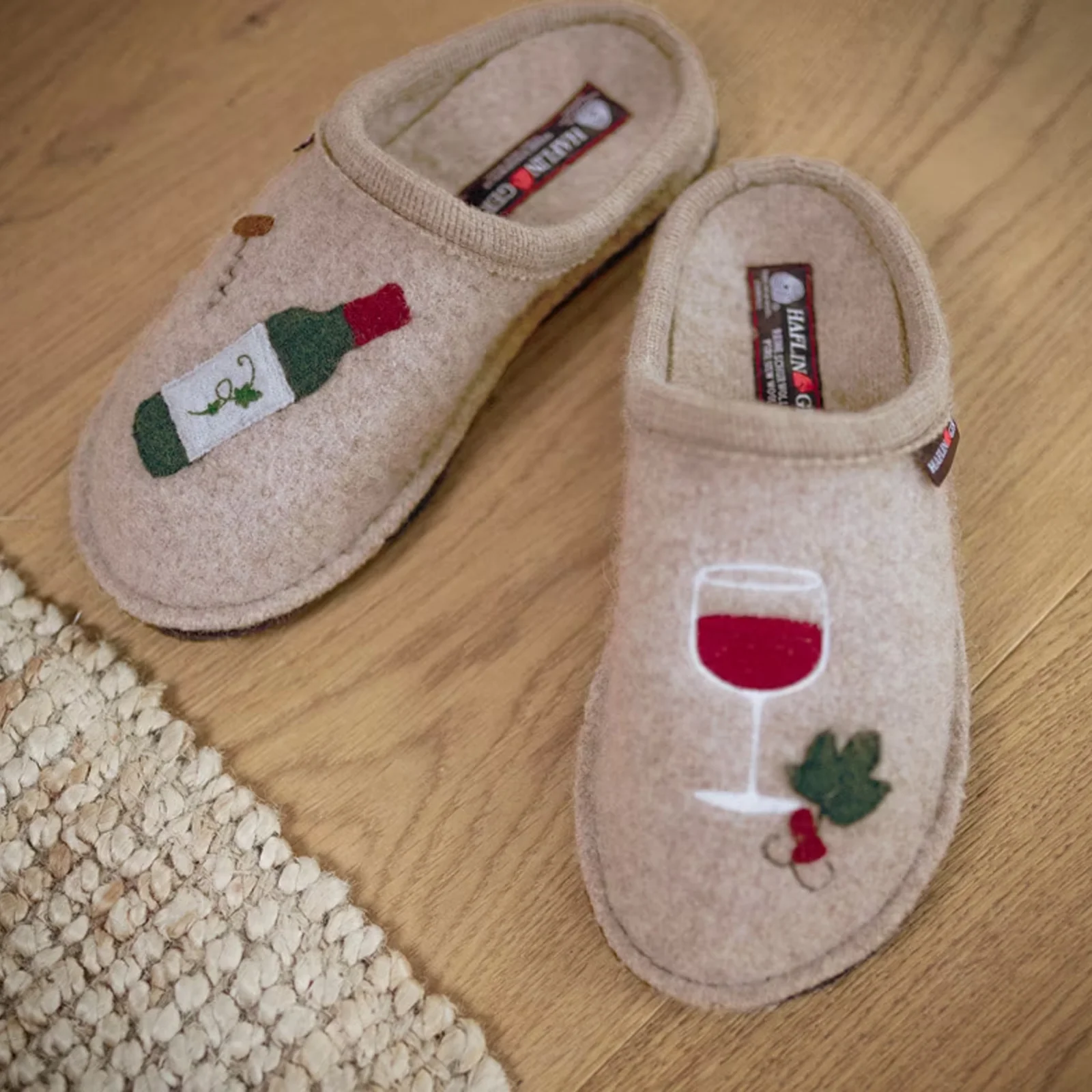Haflinger Wine Time Slipper (Women) - Beige - Image 6