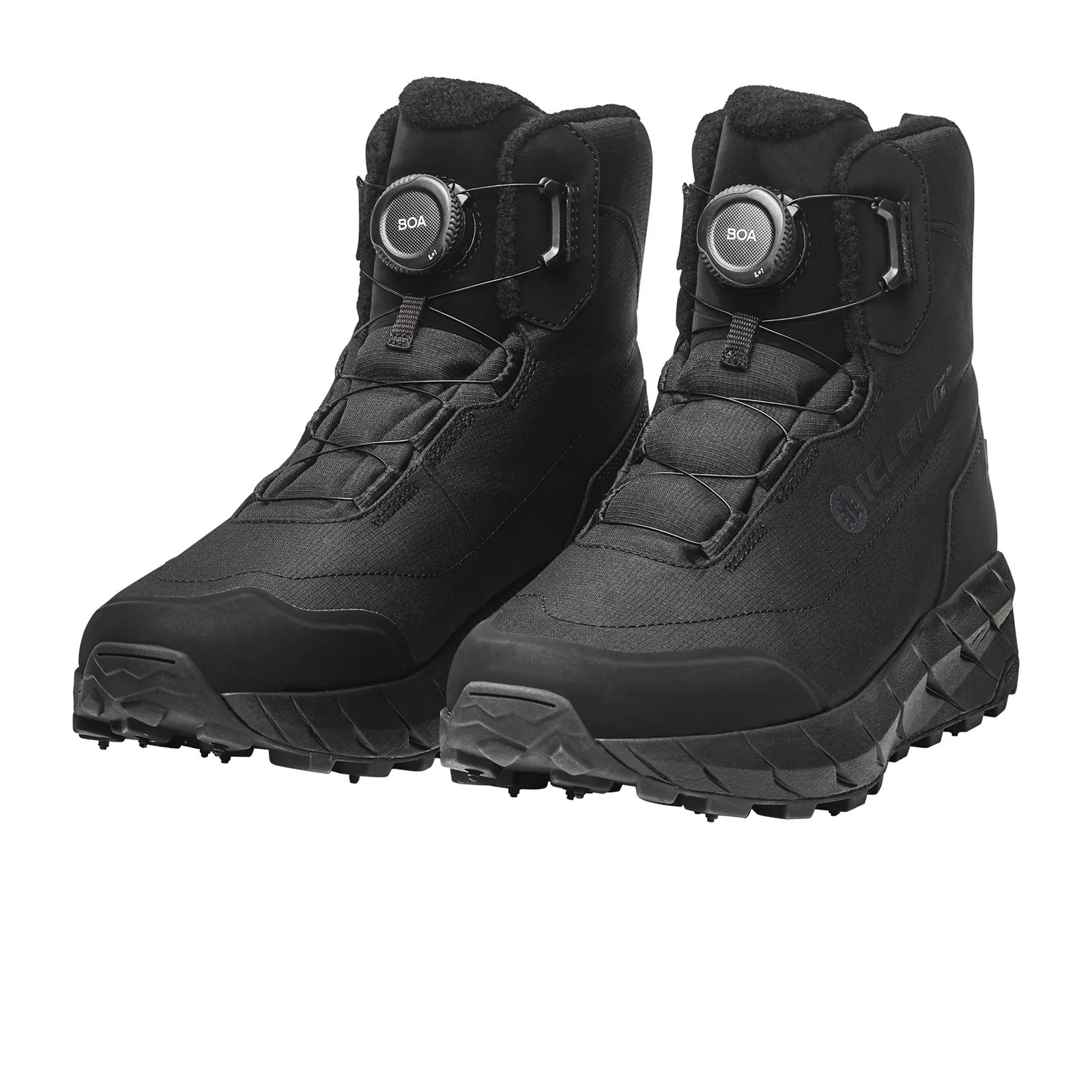 Icebug Alne BUGrip Hiking Boot (Unisex) - Black with Studs - Image 3