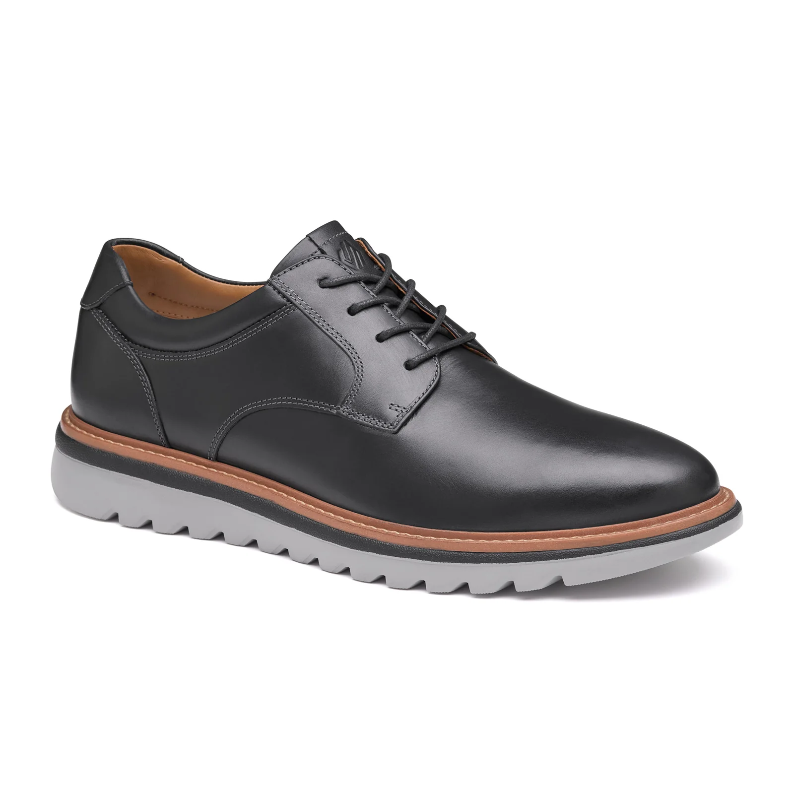 Johnston & Murphy Braydon Plain Toe Oxford (Men) - Black Full Grain - Image 2