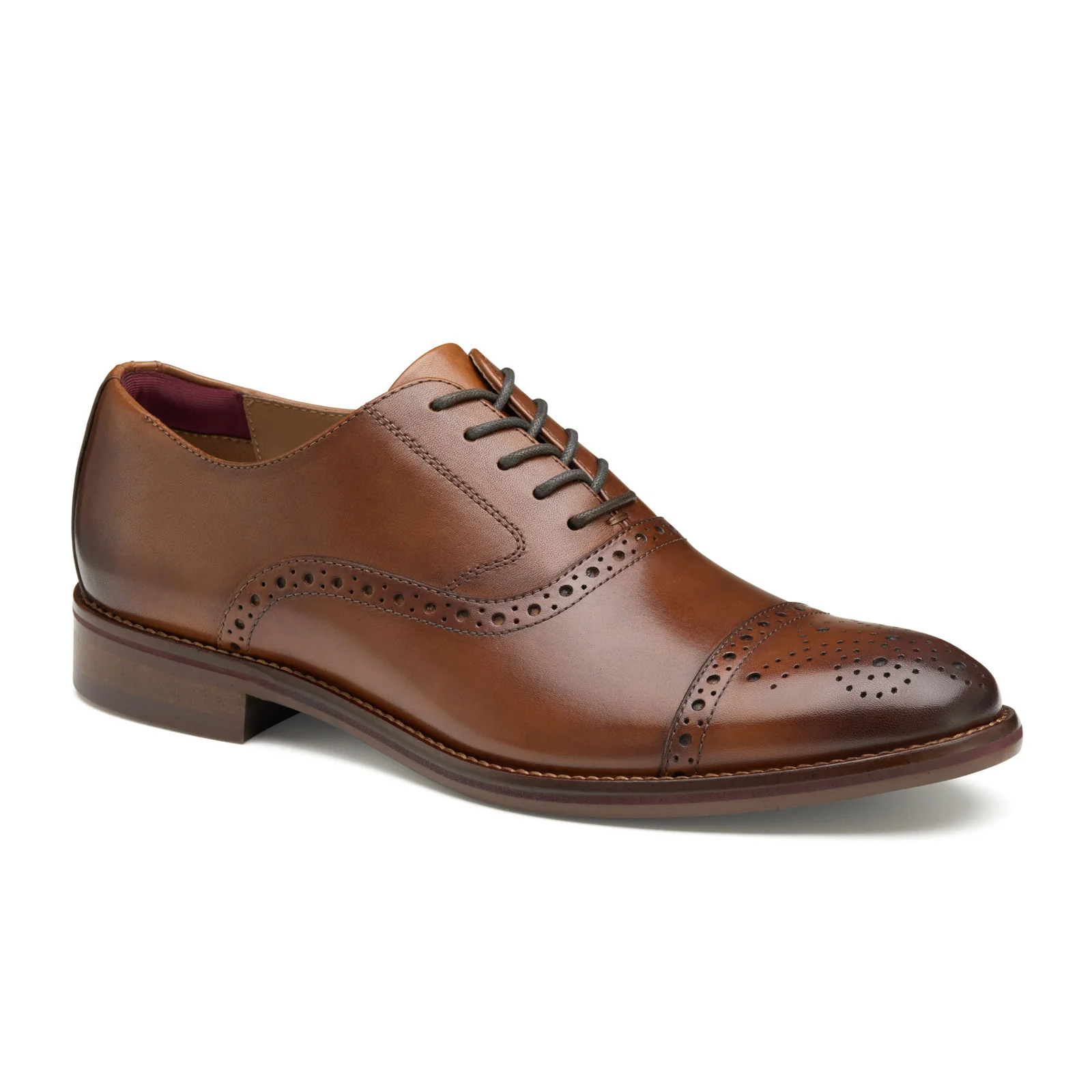 Johnston & Murphy Conard 2.0 Cap Toe Oxford (Men) - Tan Full Grain - Image 2