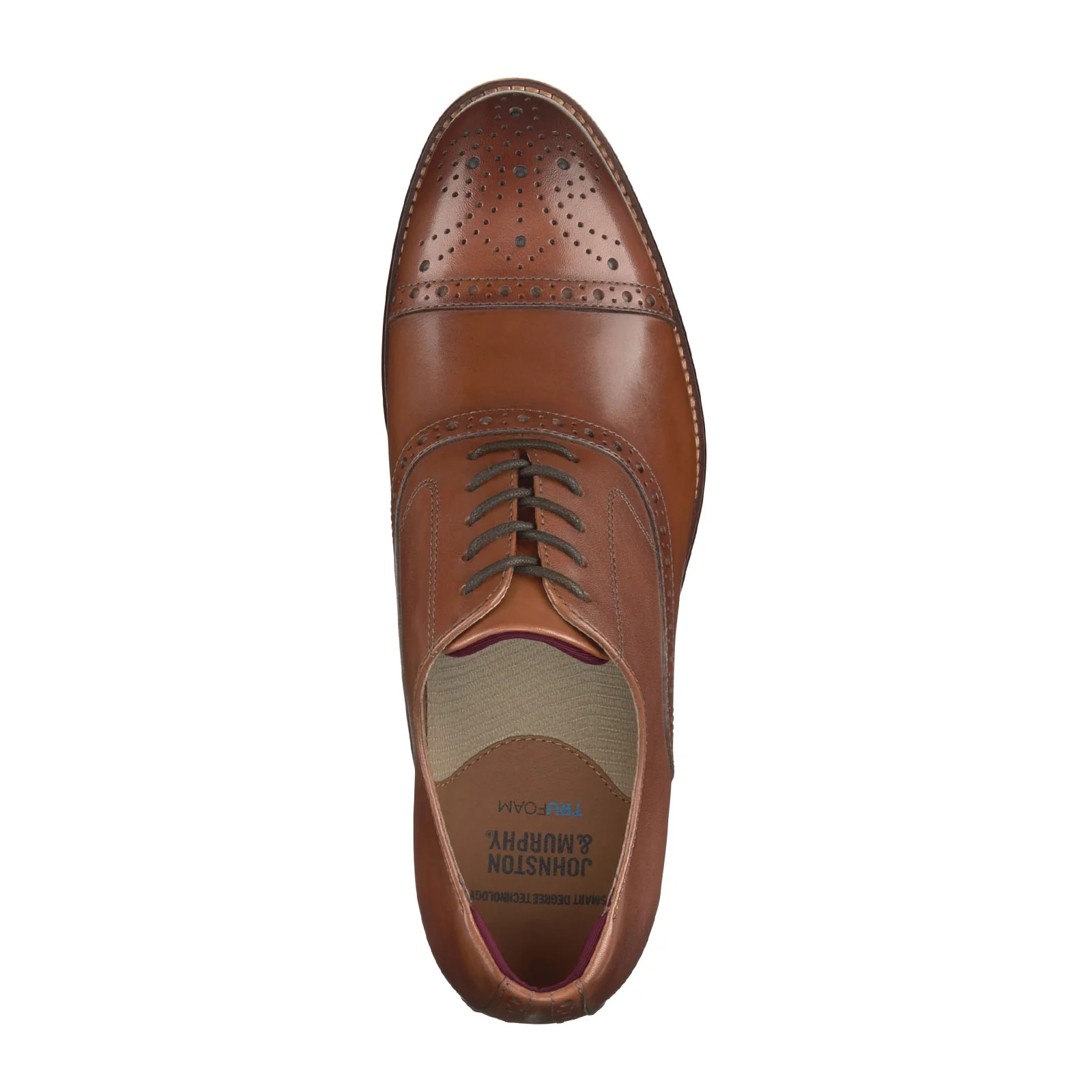 Johnston & Murphy Conard 2.0 Cap Toe Oxford (Men) - Tan Full Grain - Image 3