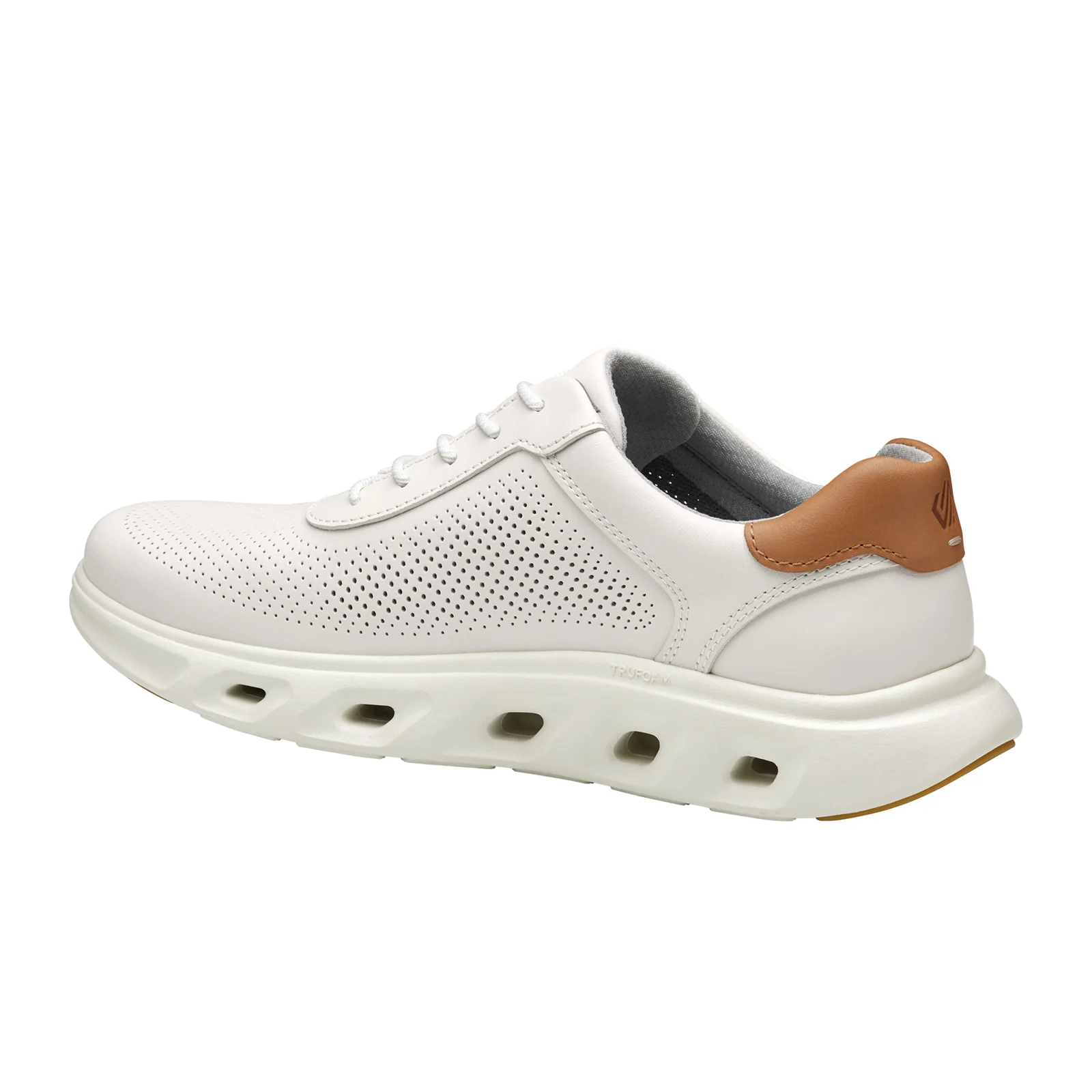 Johnston & Murphy Reactivate U-Throat Sneaker (Men) - White Full Grain - Image 3