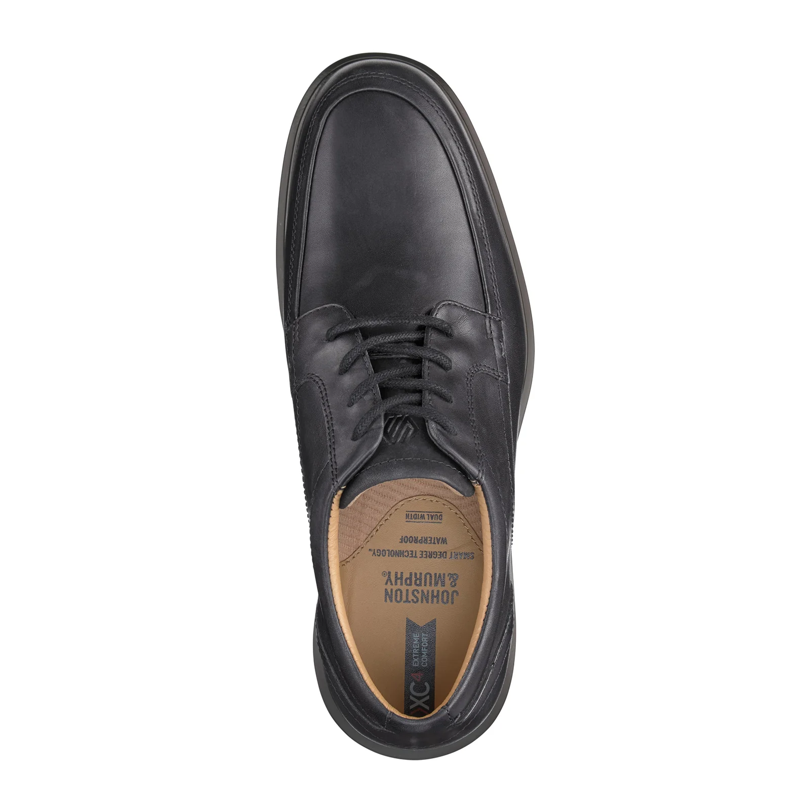 Johnston & Murphy XC4 Stanton Moc Lace Up Oxford (Men) - Black Waterproof Full Grain - Image 3