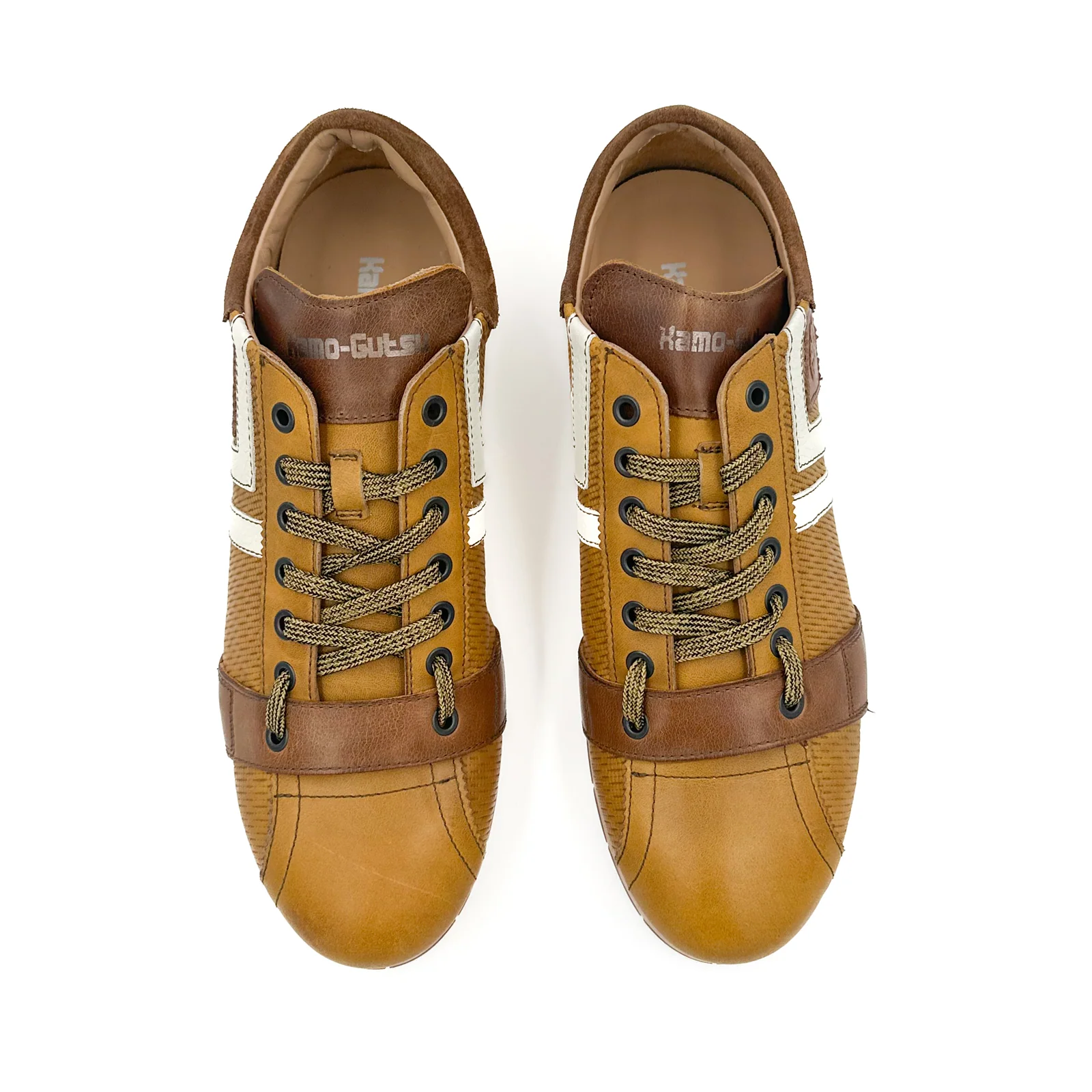 Kamo-Gutsu TIFO 030 Low Sneaker (Men) - Giallo Combi - Image 4
