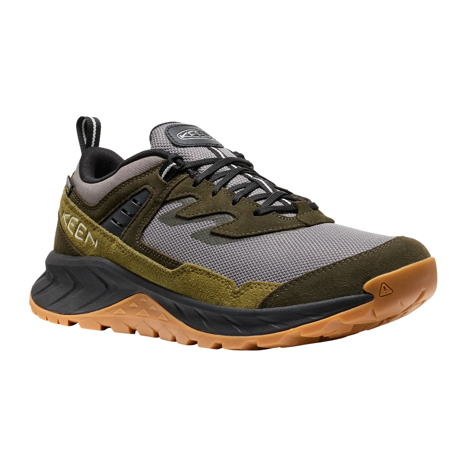 Keen Hightrail Waterproof Hiking Shoe (Men) - Steel Grey/Forest Night - Image 3