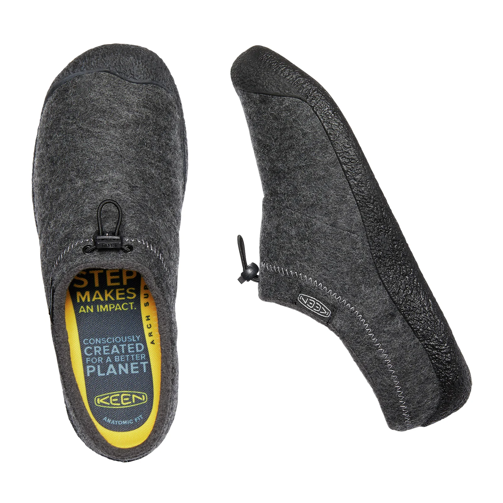 Keen Howser III Slide (Men) - Charcoal Grey Felt/Black - Image 4