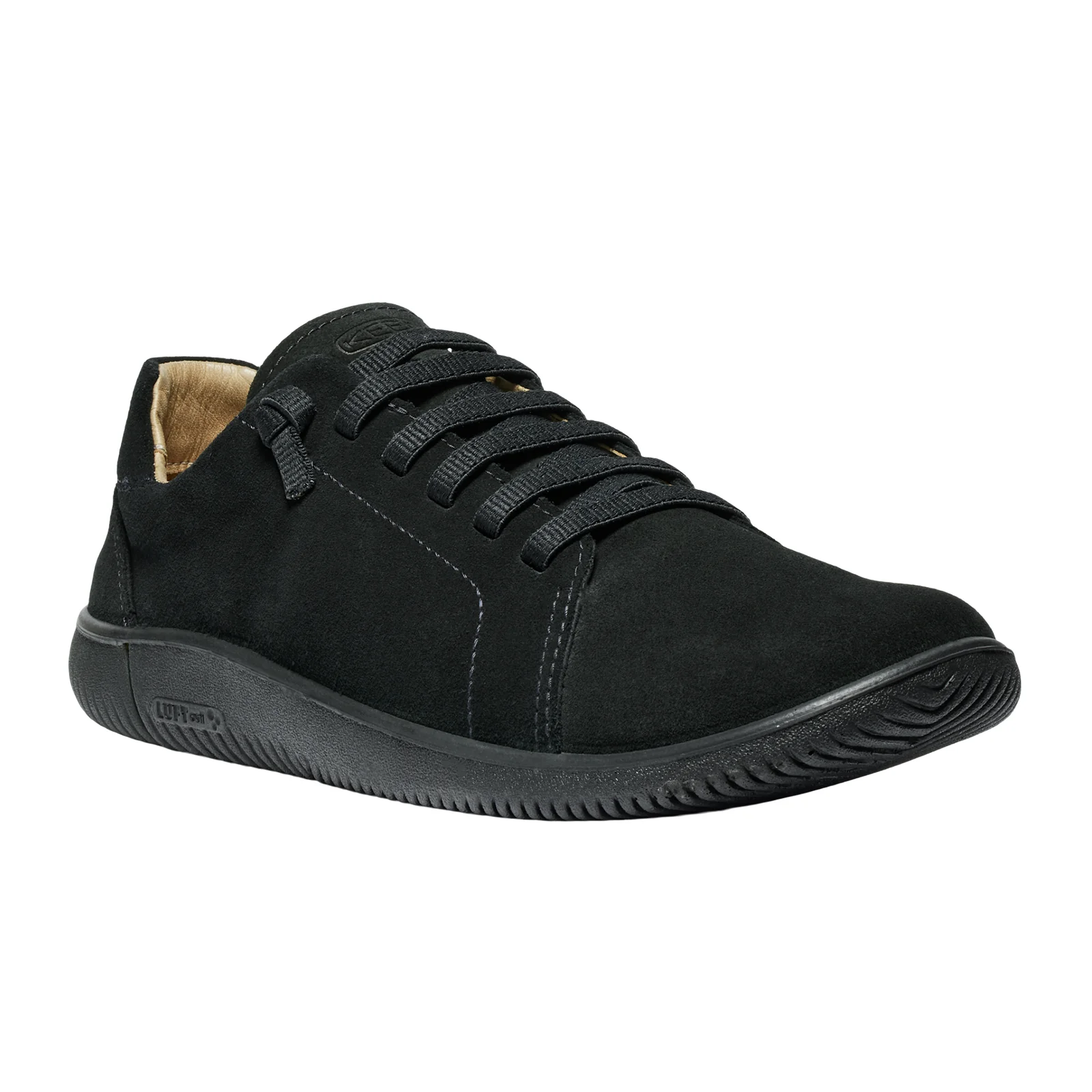Keen KNX Lace Suede Sneaker (Men) - Black/Black - Image 3