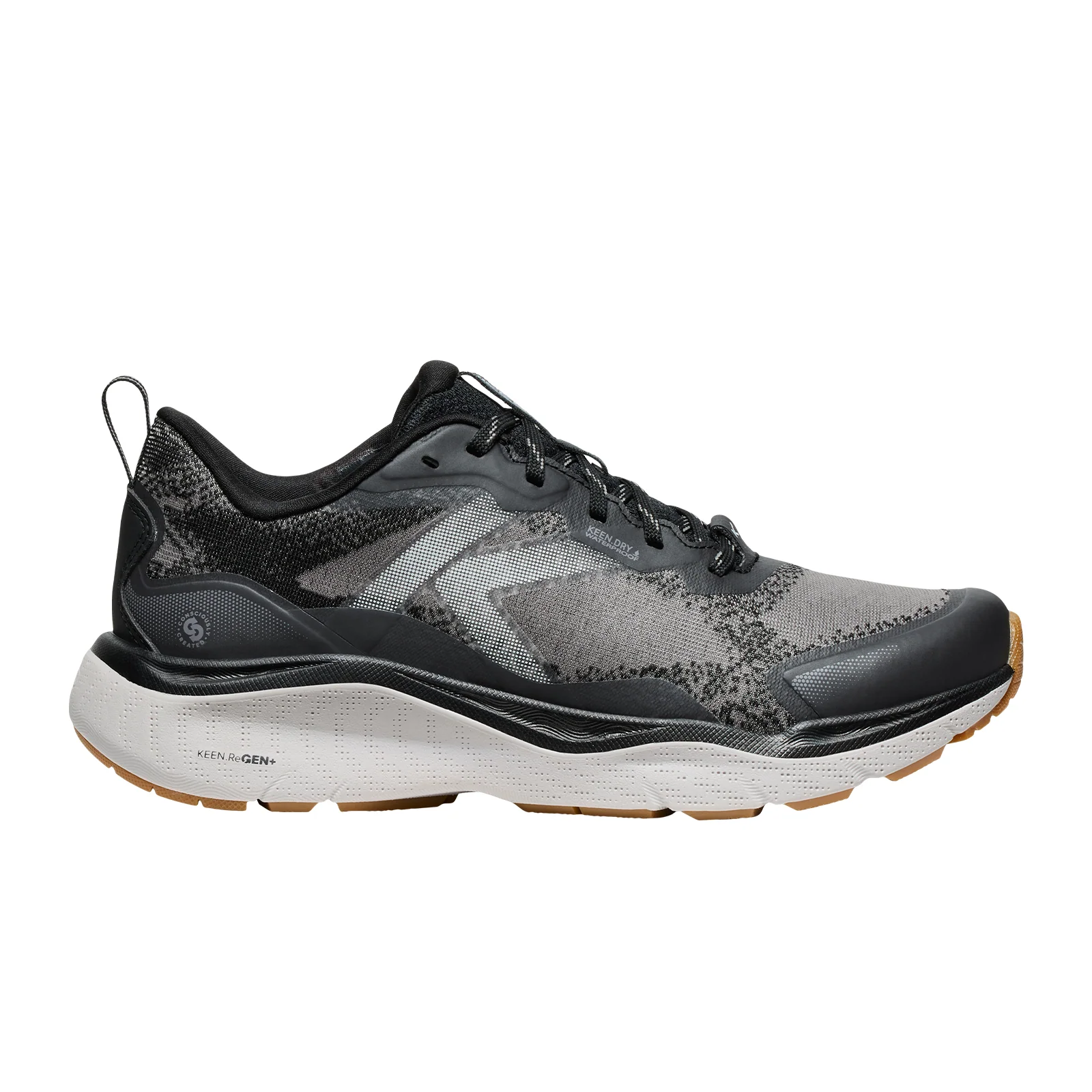 Keen Leiki Waterproof Sneaker (Women) - Black/Steel Grey