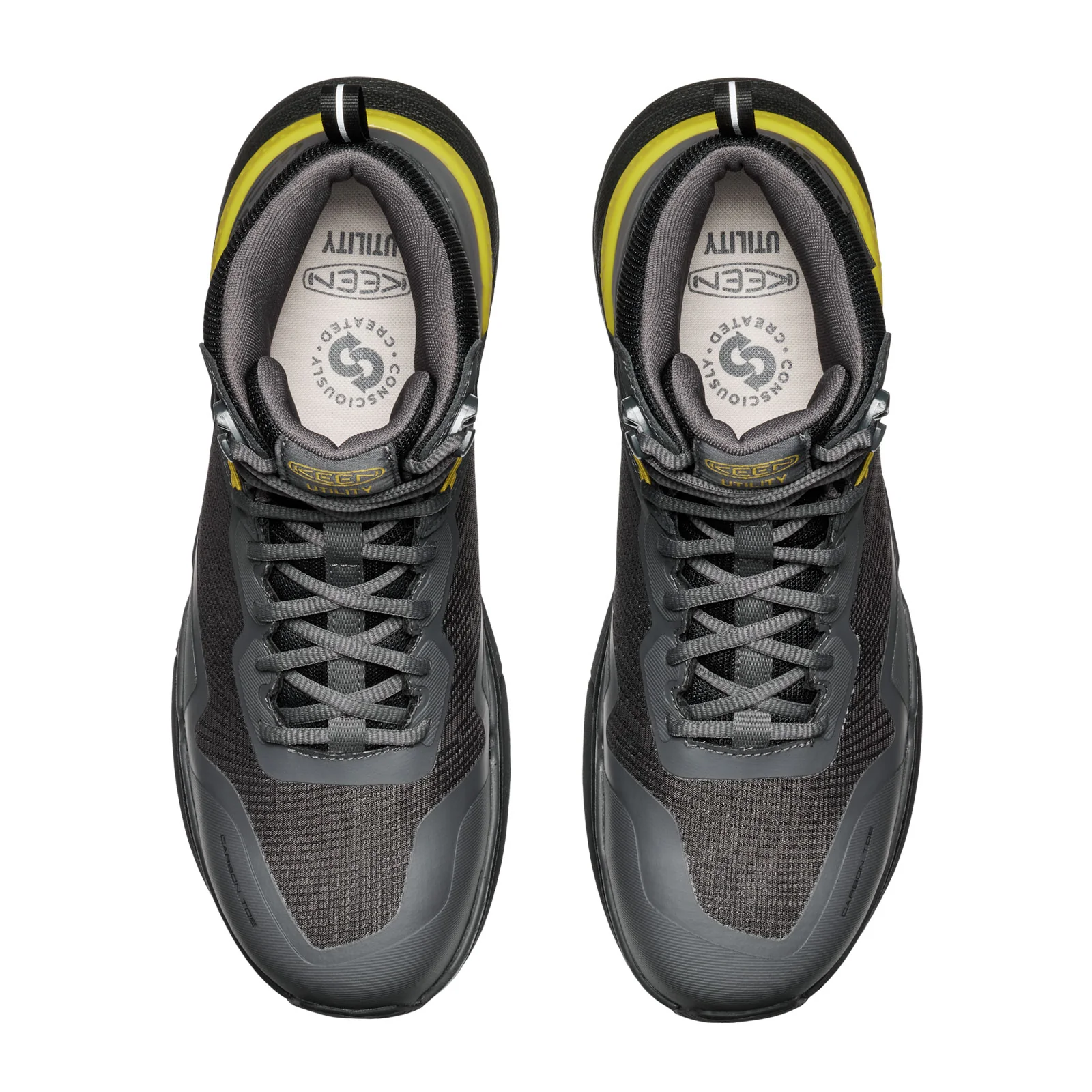 Keen Utility Synchro Mid Waterproof Carbon Toe Work Boot (Men) - Magnet/Black - Image 5