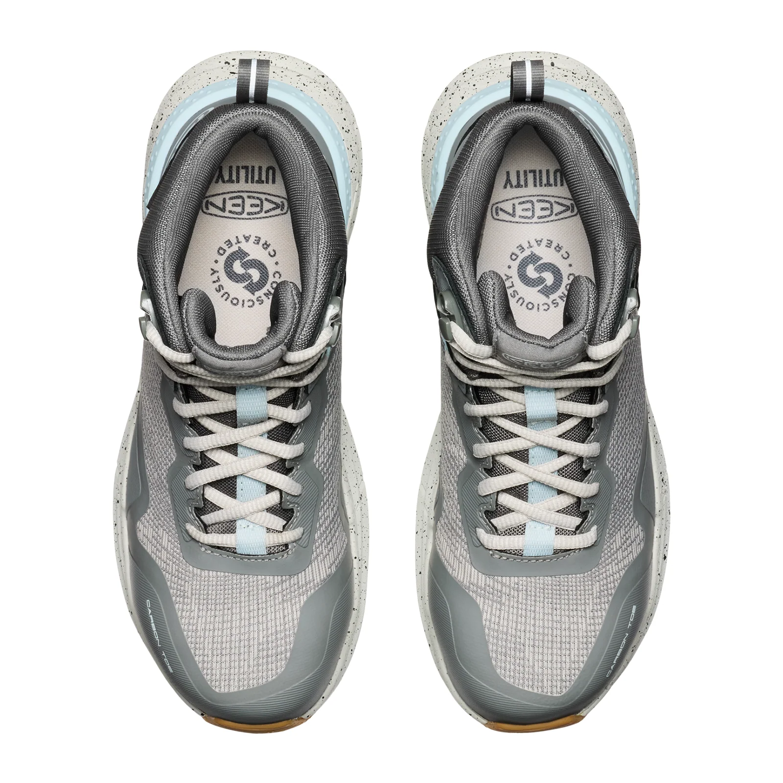 Keen Utility Synchro Mid Waterproof Carbon Toe Work Boot (Women) - Steel Grey/Gum - Image 5