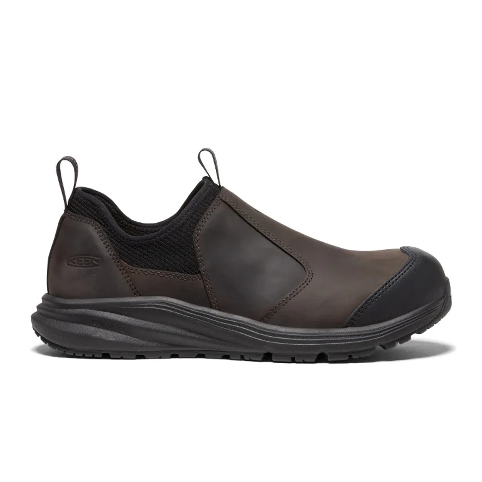 Keen Utility Vista Energy+ Shift ESD Carbon Fiber Toe Slip On Work Shoe (Men) - Coffee Bean/Black