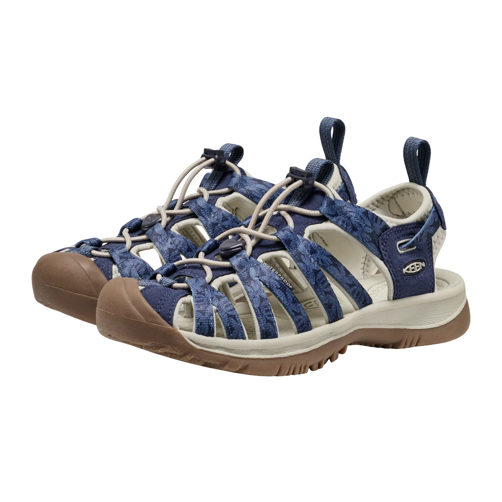 Keen Whisper Active Sandal (Women) - Navy Print - Image 2