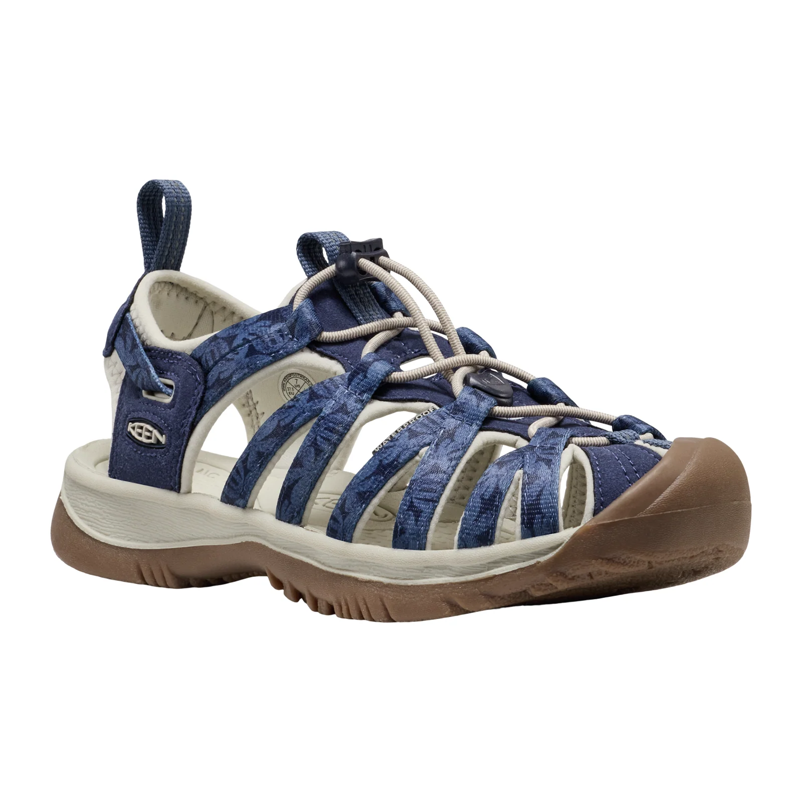 Keen Whisper Active Sandal (Women) - Navy Print - Image 3