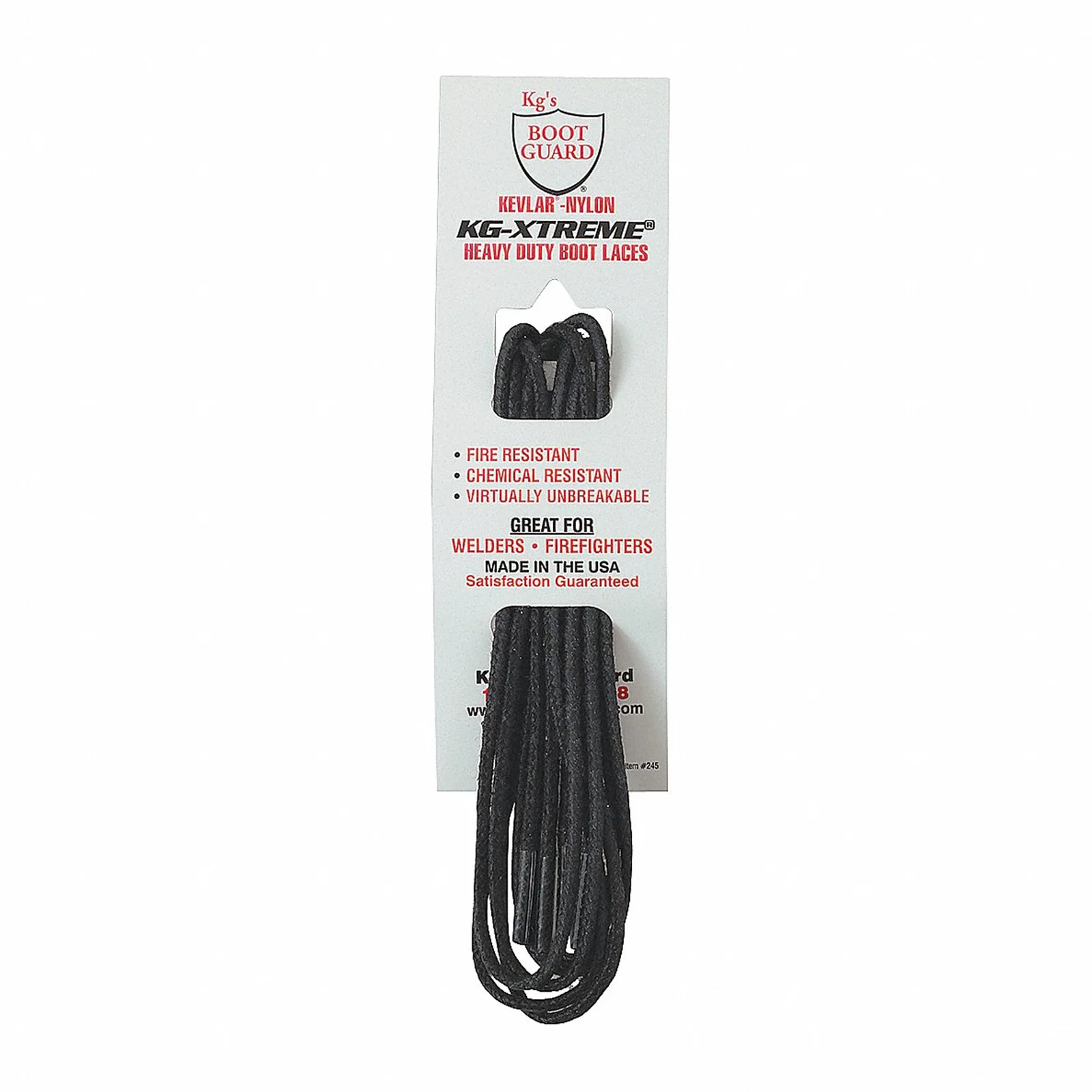 KG Kevlar Boot Lace - Black