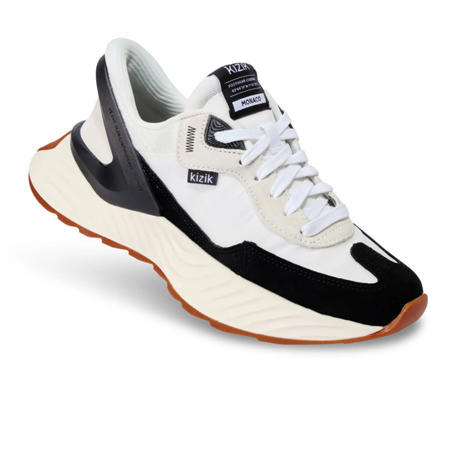 Kizik Monaco Sneaker (Men) - White/Black - Image 3
