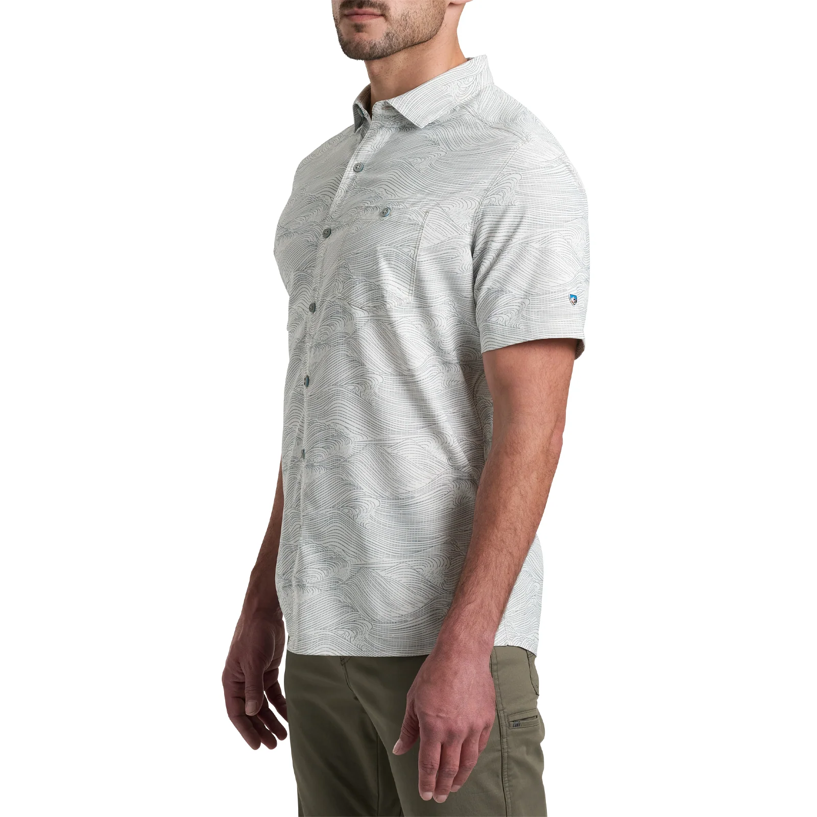 Kuhl Persuadr Short Sleeve Shirt (Men) - Bone - Image 3