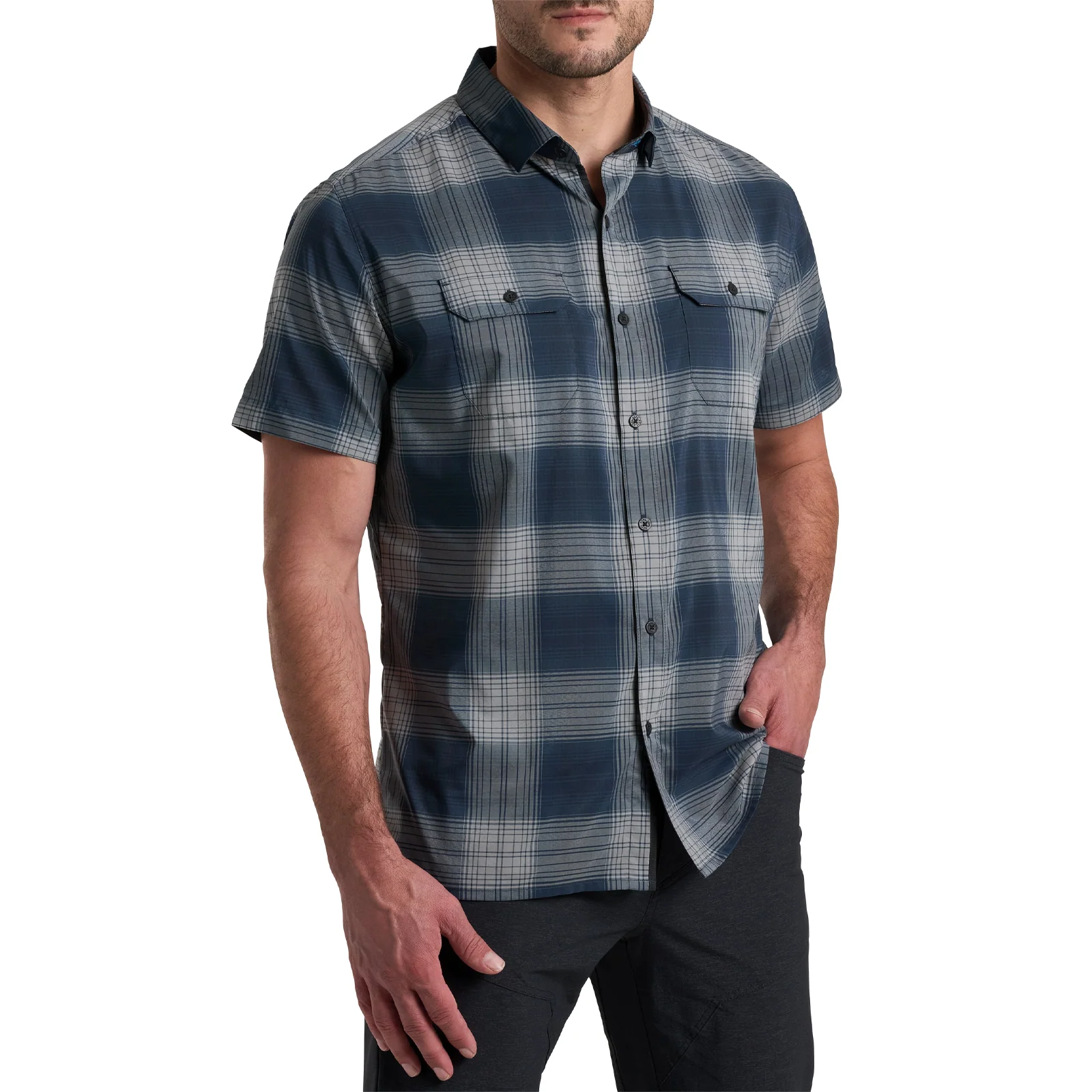Kuhl Response Short Sleeve Shirt (Men) - Midnight Tide