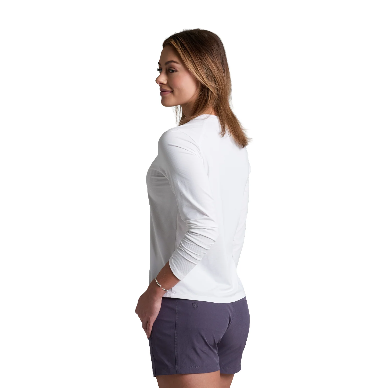 Kuhl Solis Long Sleeve Crew (Women) - White - Image 3