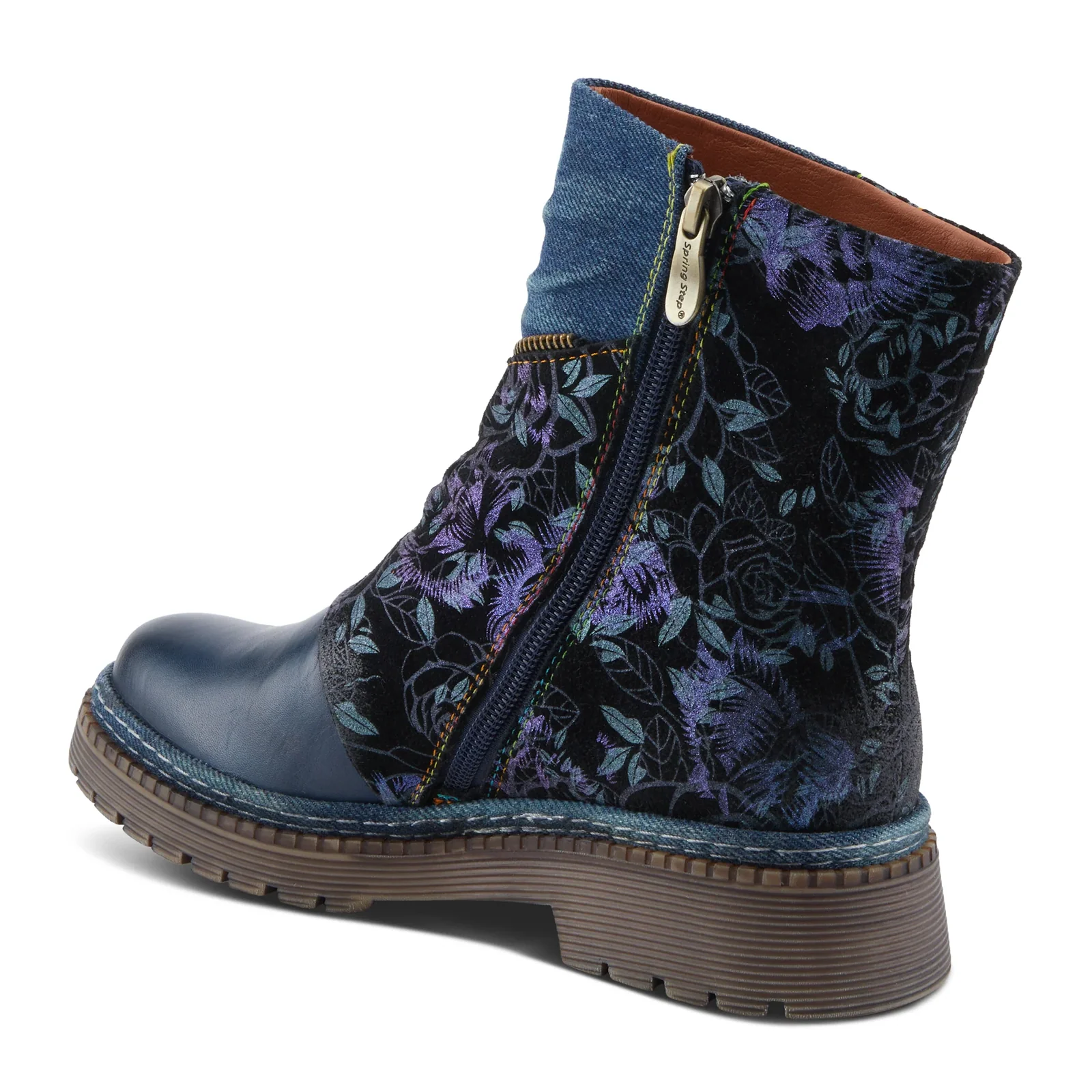 L'Artiste Avrilrose Ankle Boot (Women) - Navy Multi - Image 4