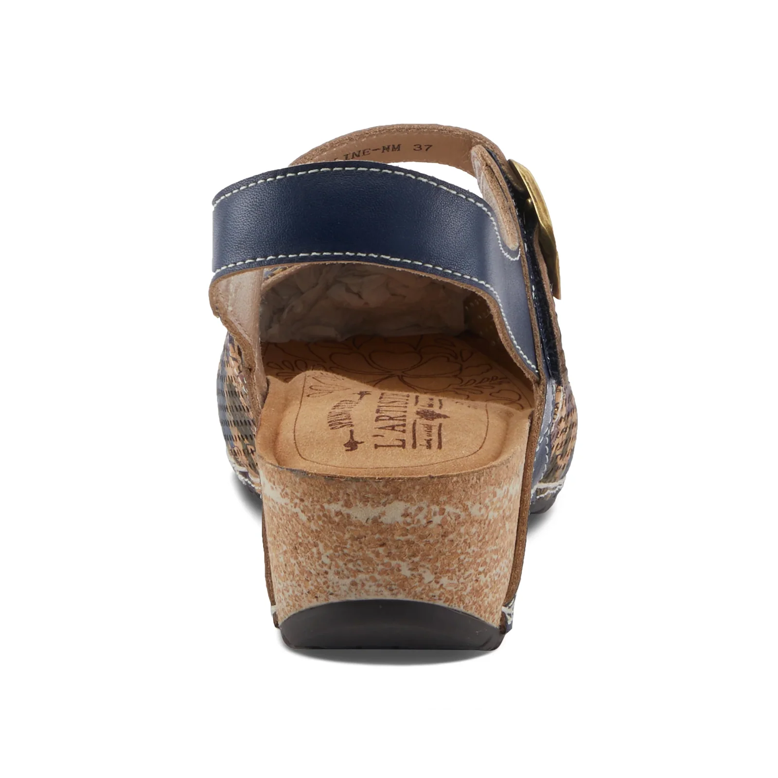 L'Artiste Koraline Wedge Sandal (Women) - Navy Multi - Image 5