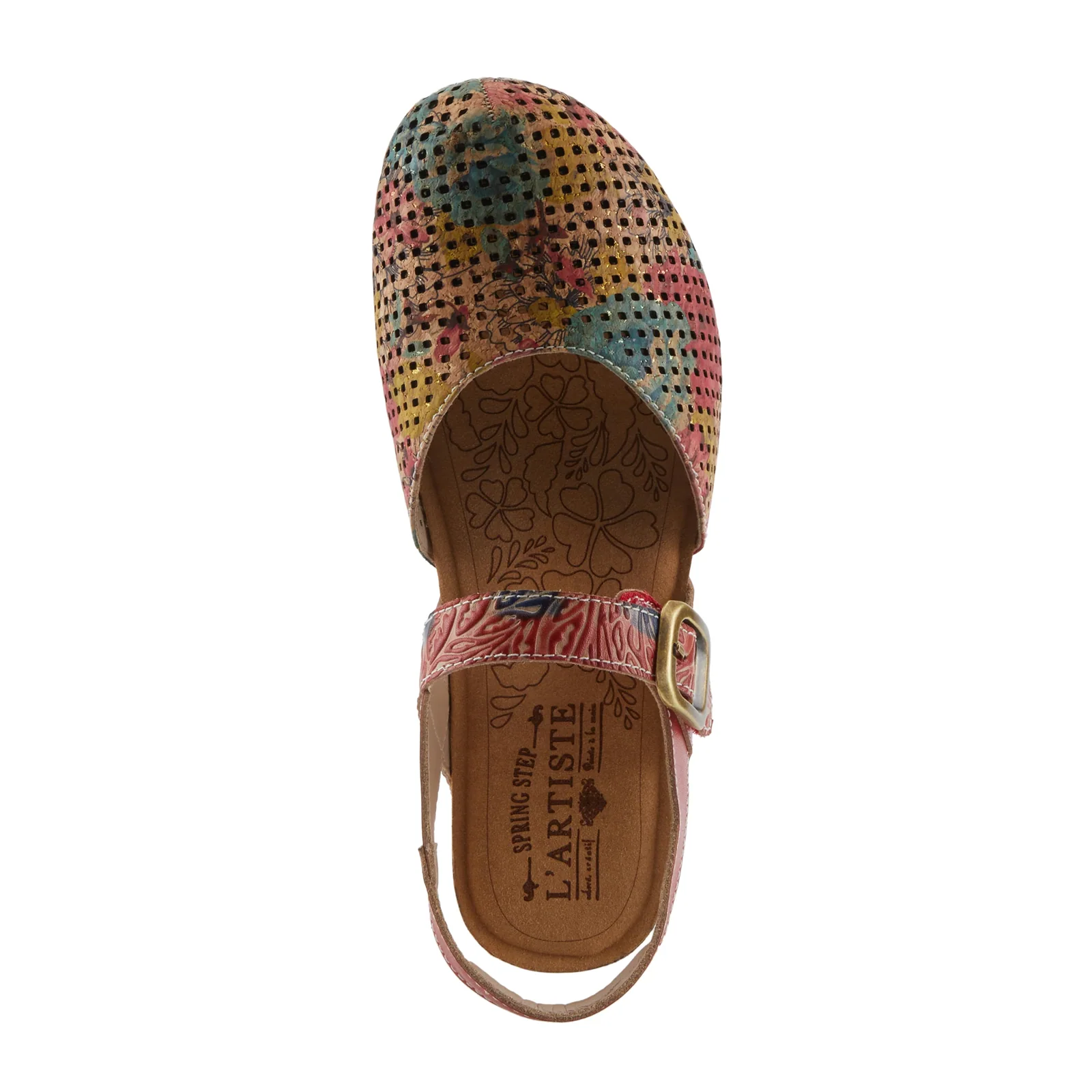L'Artiste Koraline Wedge Sandal (Women) - Red Multi - Image 6