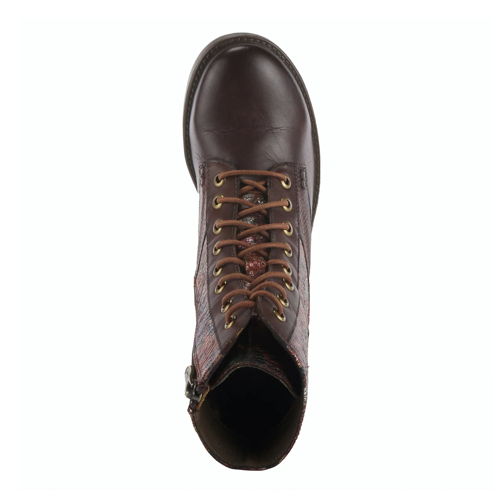 L'Artiste Marty-Met Combat Boot (Women) - Brown Multi - Image 4
