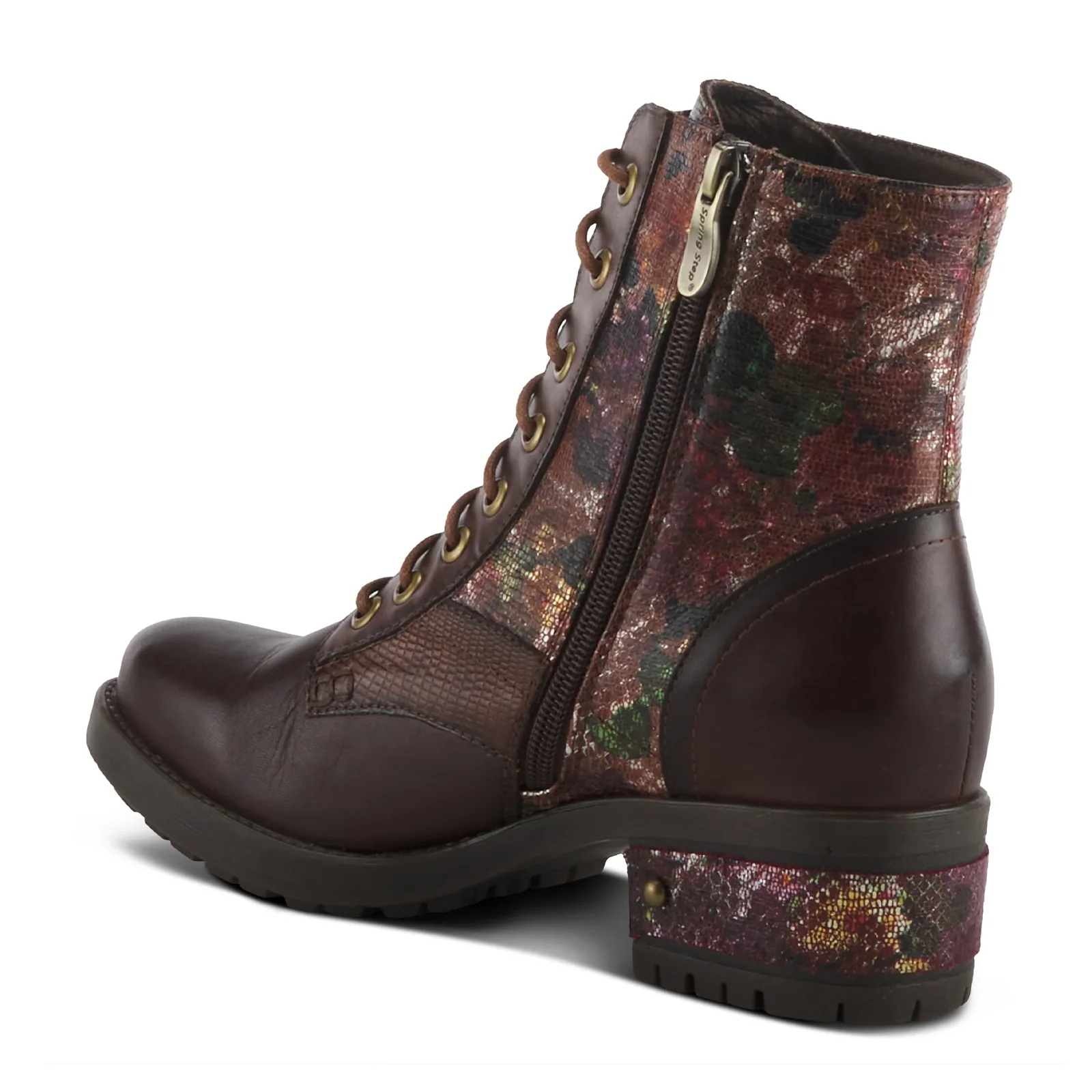 L'Artiste Marty-Met Combat Boot (Women) - Brown Multi - Image 7