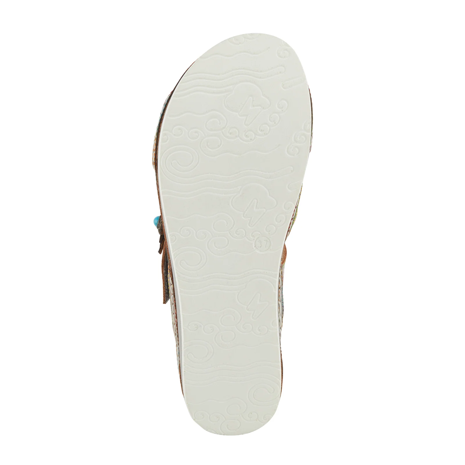 L'Artiste Pillow-Soft Slide Sandal (Women) - Grey Multi - Image 7