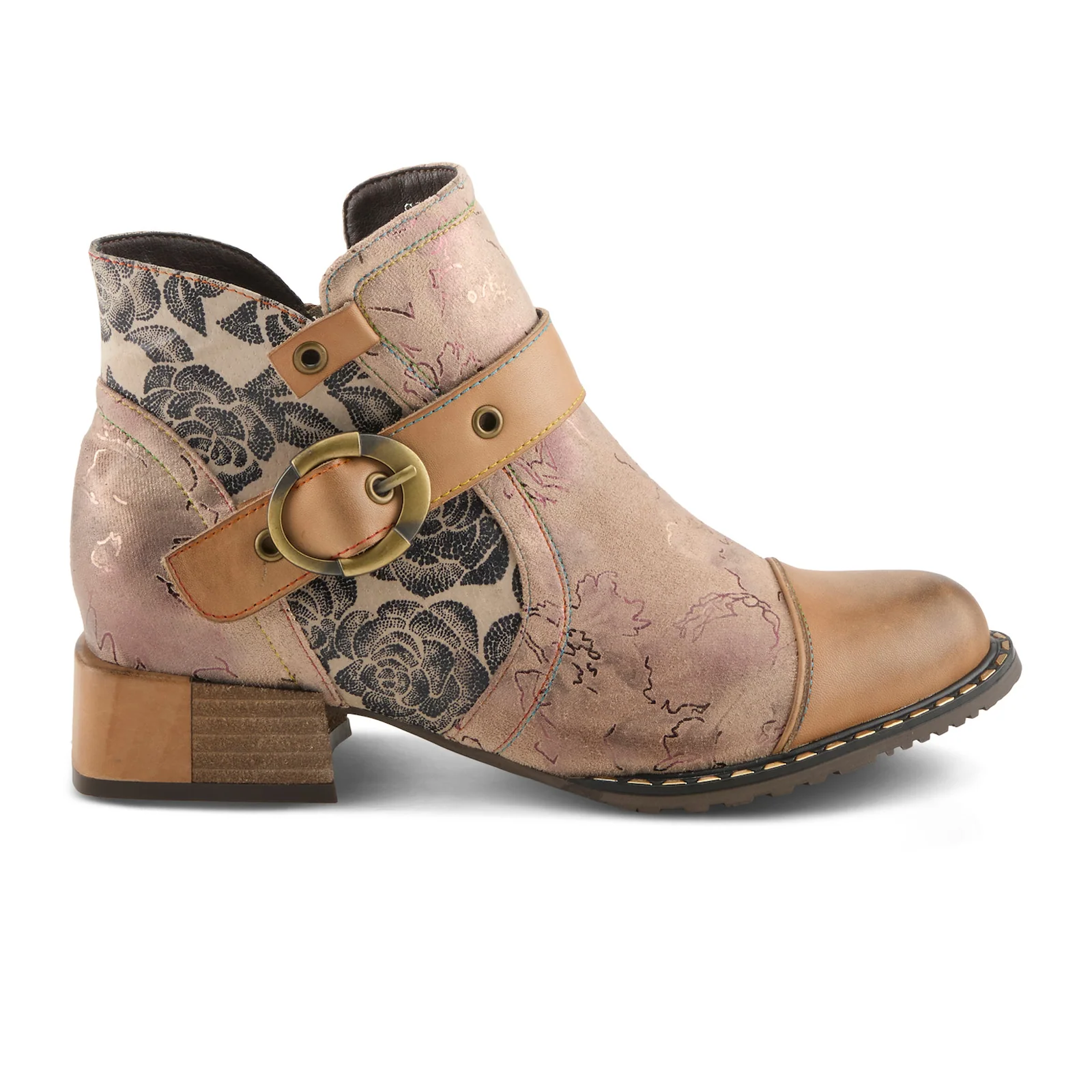 L'Artiste Sipperb Ankle Boot (Women) - Beige Multi