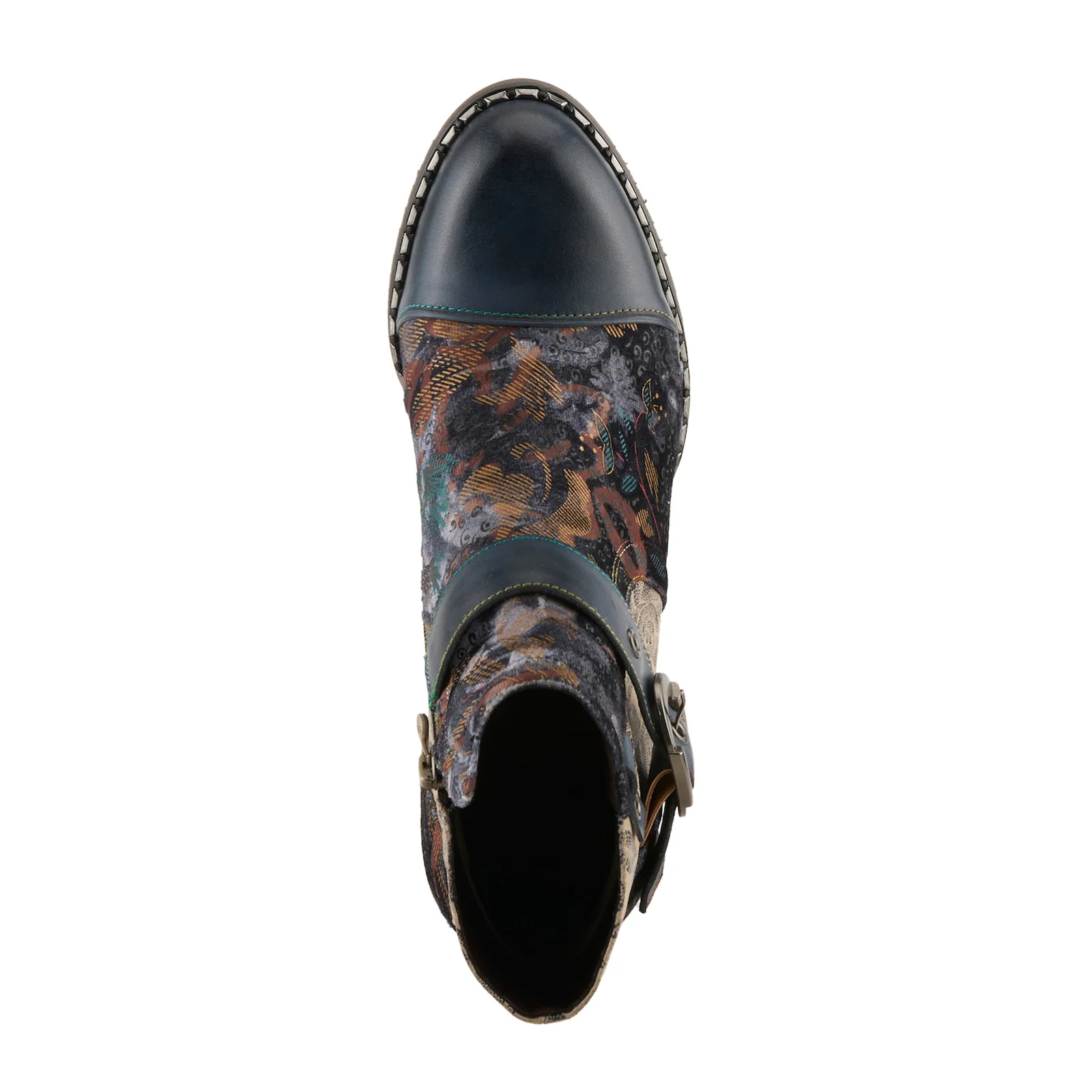 L'Artiste Sipperb Ankle Boot (Women) - Navy Multi - Image 5