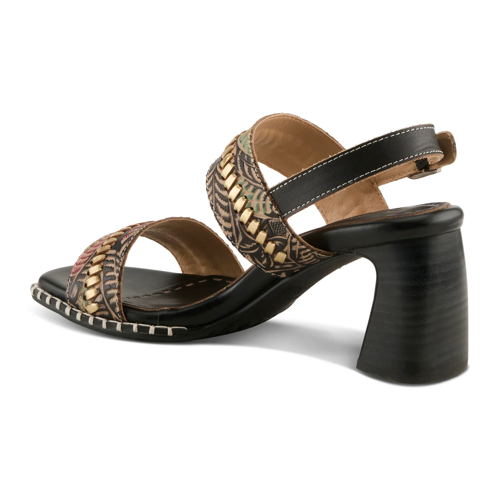 L'Artiste Starstud Wedge Sandal (Women) - Black Multi - Image 5