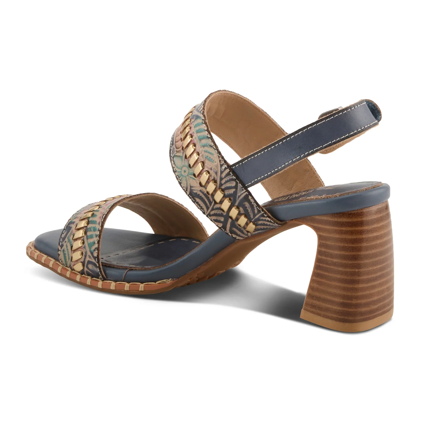 L'Artiste Starstud Wedge Sandal (Women) - Blue Multi - Image 4