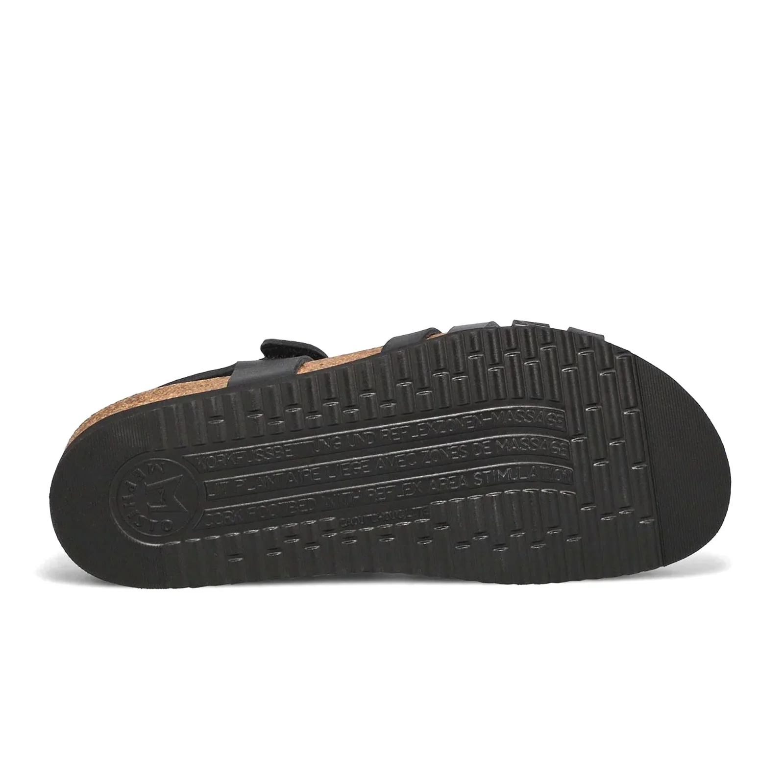 Mephisto Halinka Backstrap Sandal (Women) - Black Sandanyl - Image 3