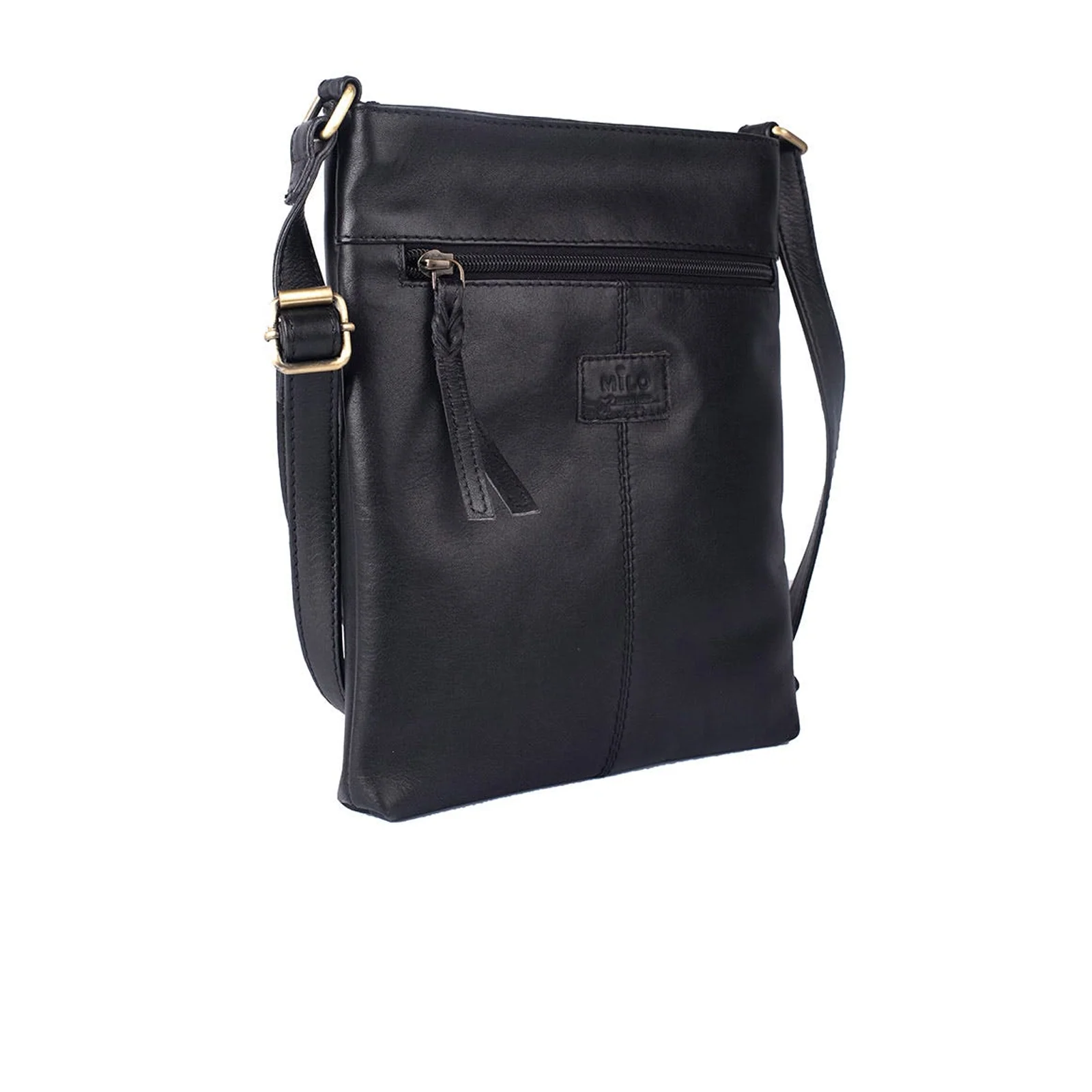 Milo Edith Crossbody Bag - Black Leather - Image 3