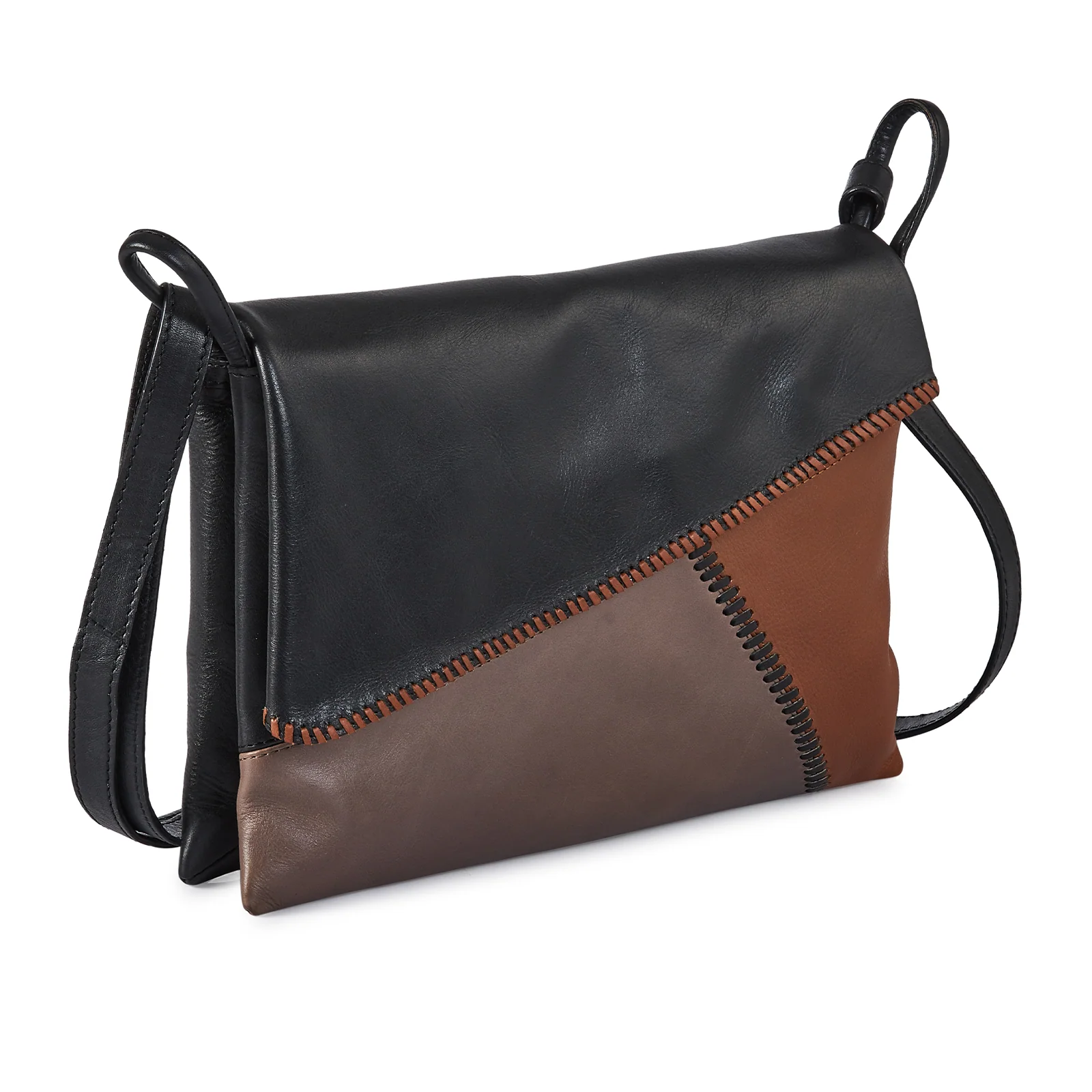 Milo Giorgia Crossbody Bag - Brown/Grey/Buckskin - Image 3