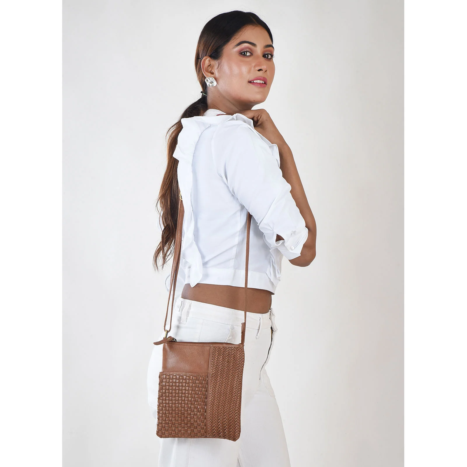 Milo Pixie Crossbody Bag - Tan - Image 2
